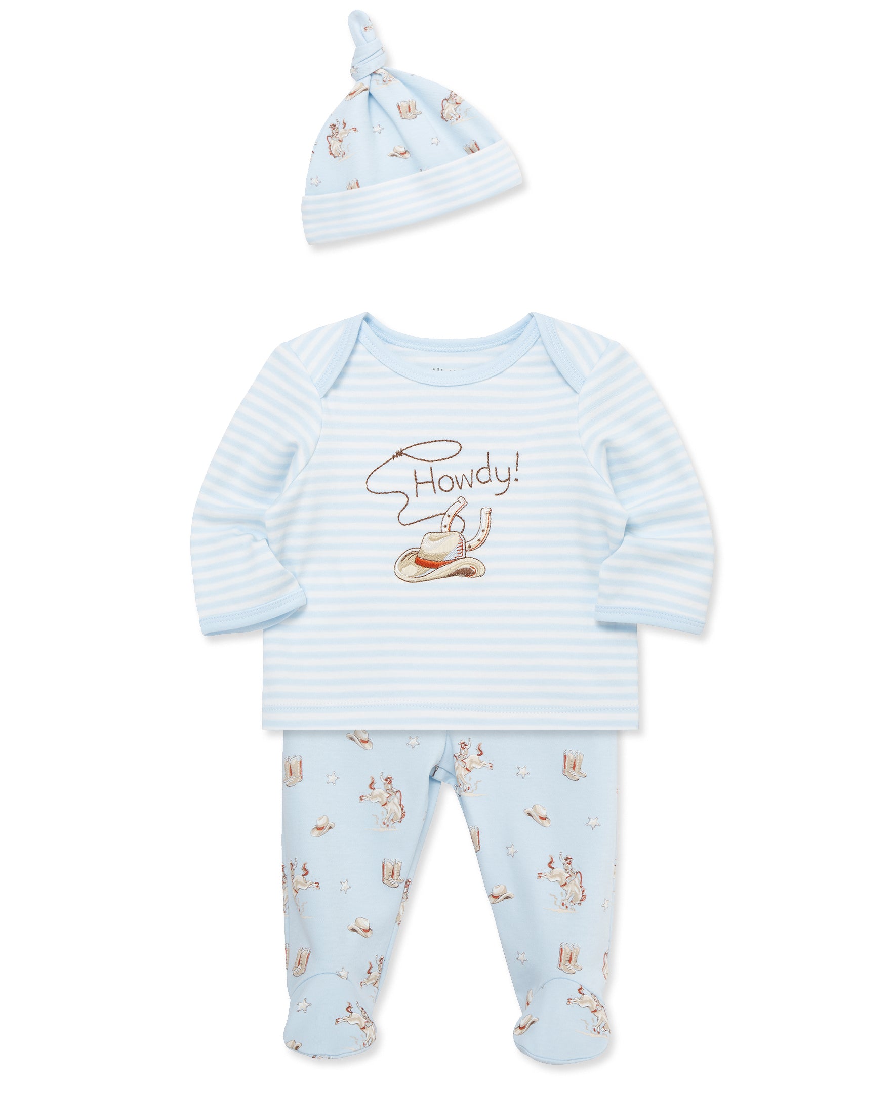 Western Footed Pant Set (NB-9M) - Little Me