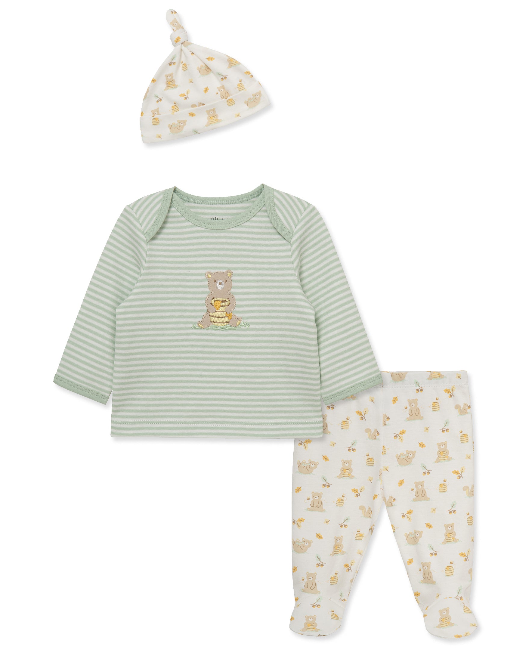 Honey Bear Footed Pant Set - Little Me