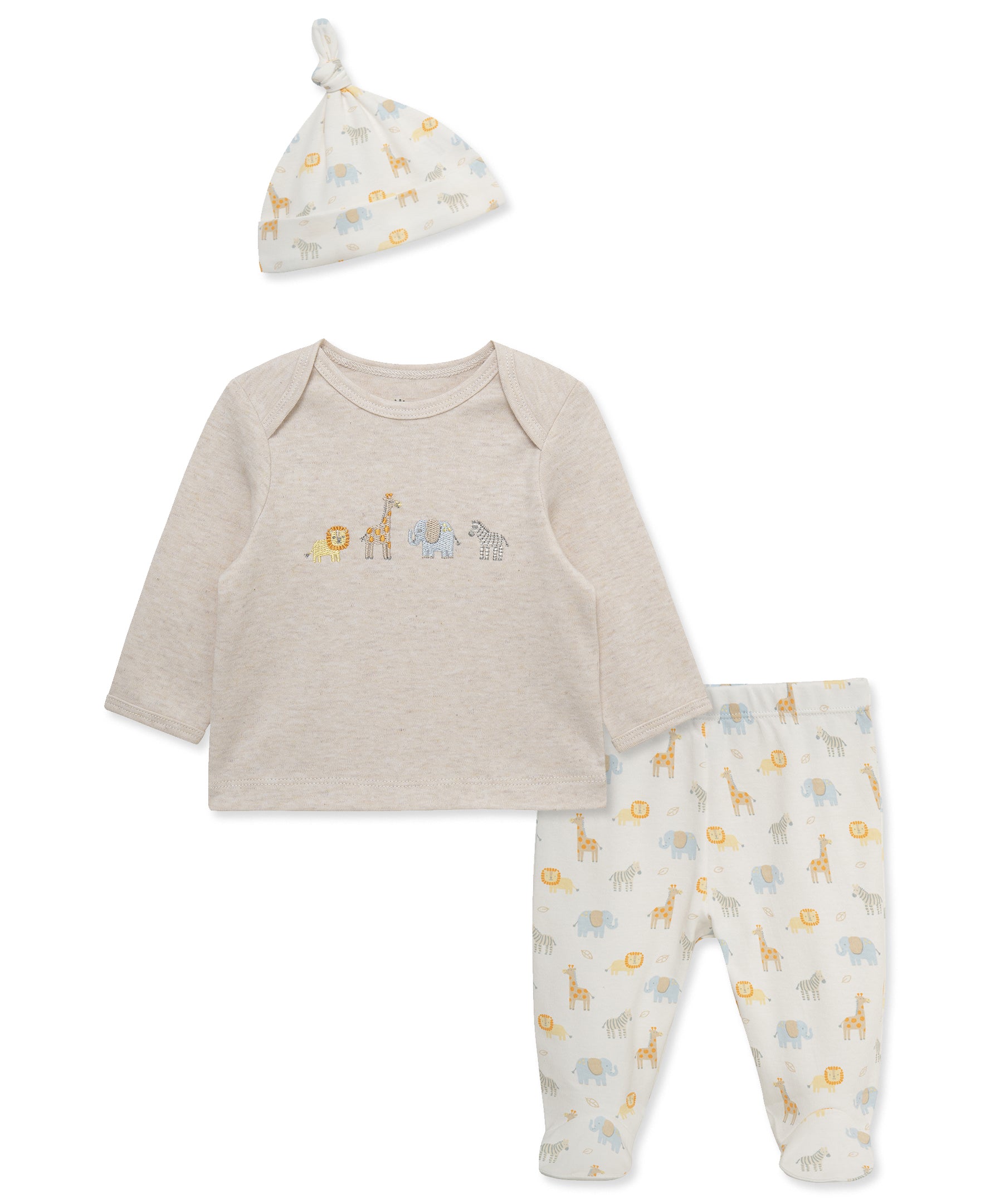 Jungle Pals Footed Pant Set - Little Me