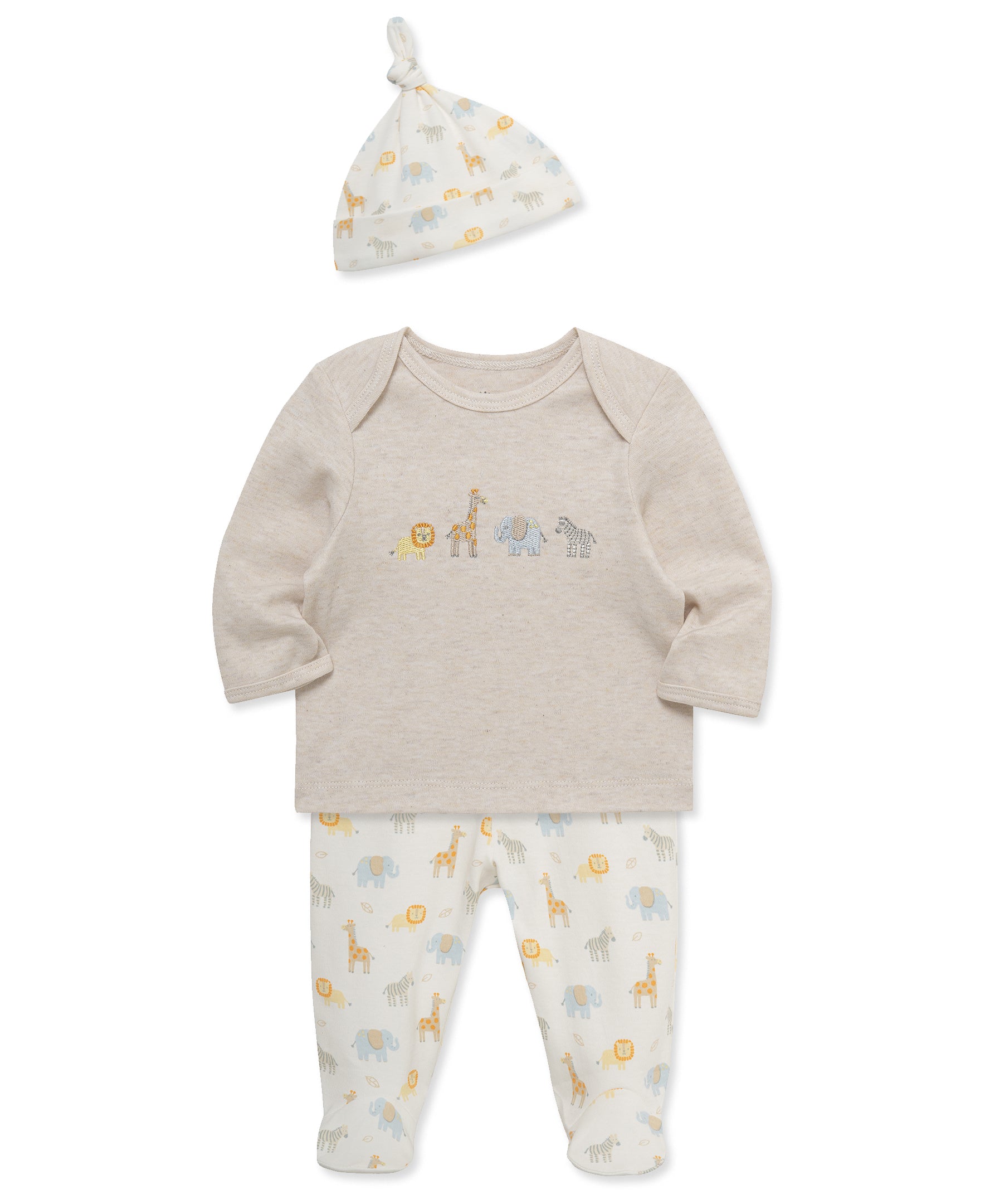 Jungle Pals Footed Pant Set - Little Me
