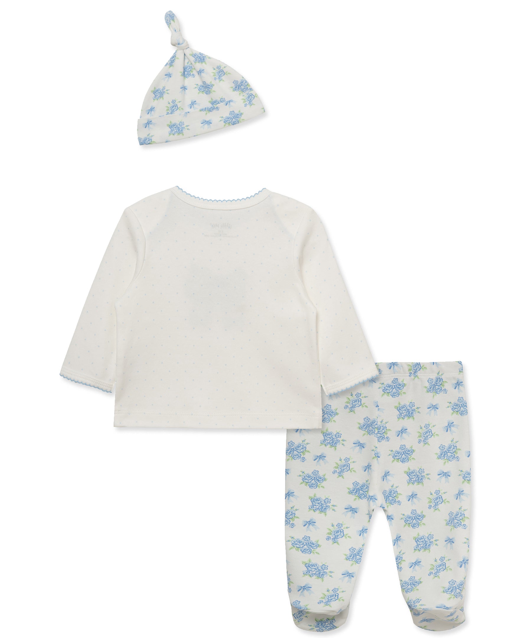 Floral Bow Footed Pant Set - Little Me