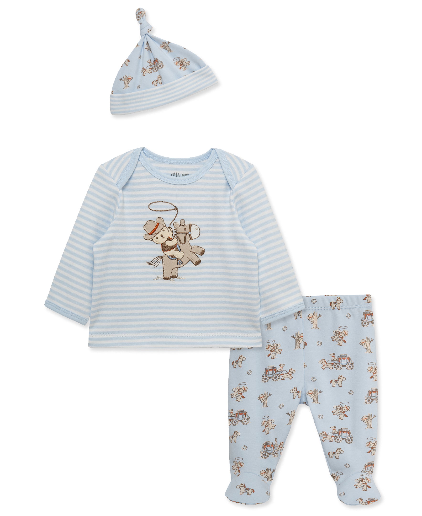 Western Footed Pant Set - Little Me