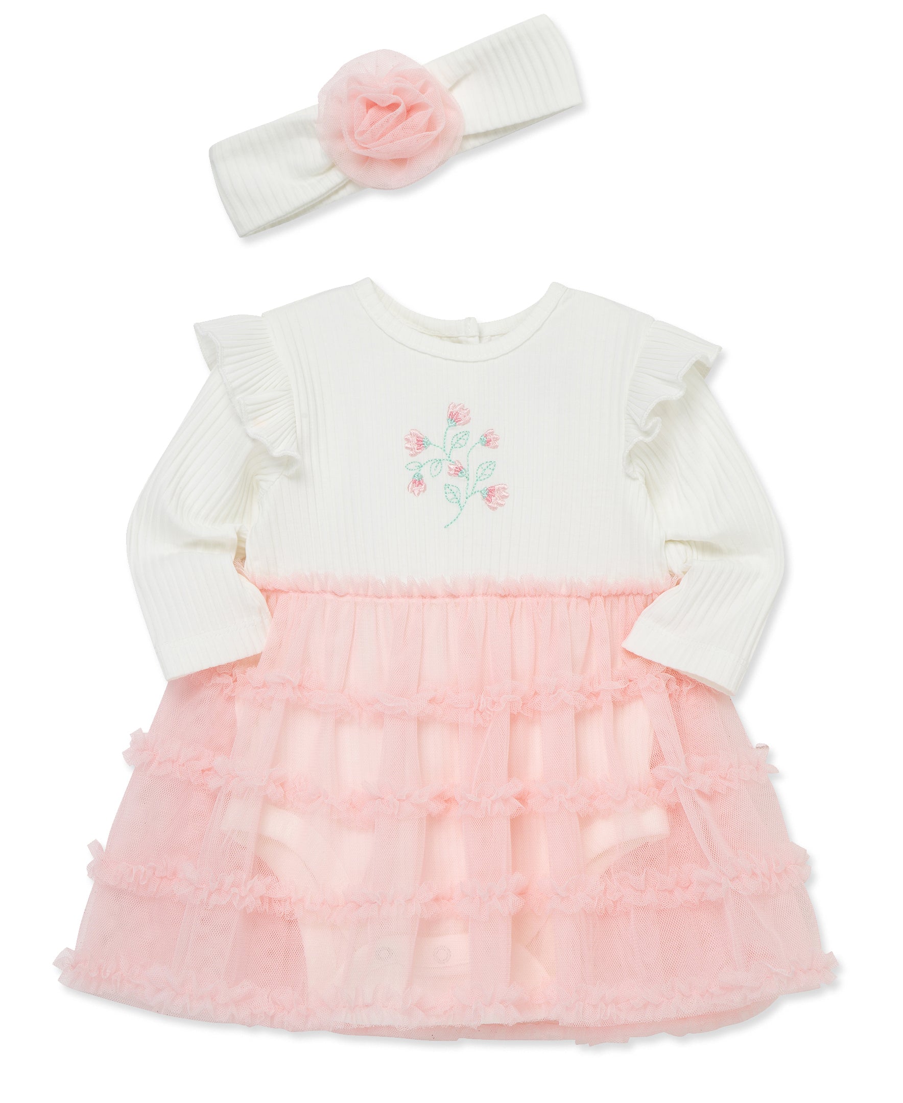 Blossoms Tutu & Headband Set (3M-12M) - Little Me