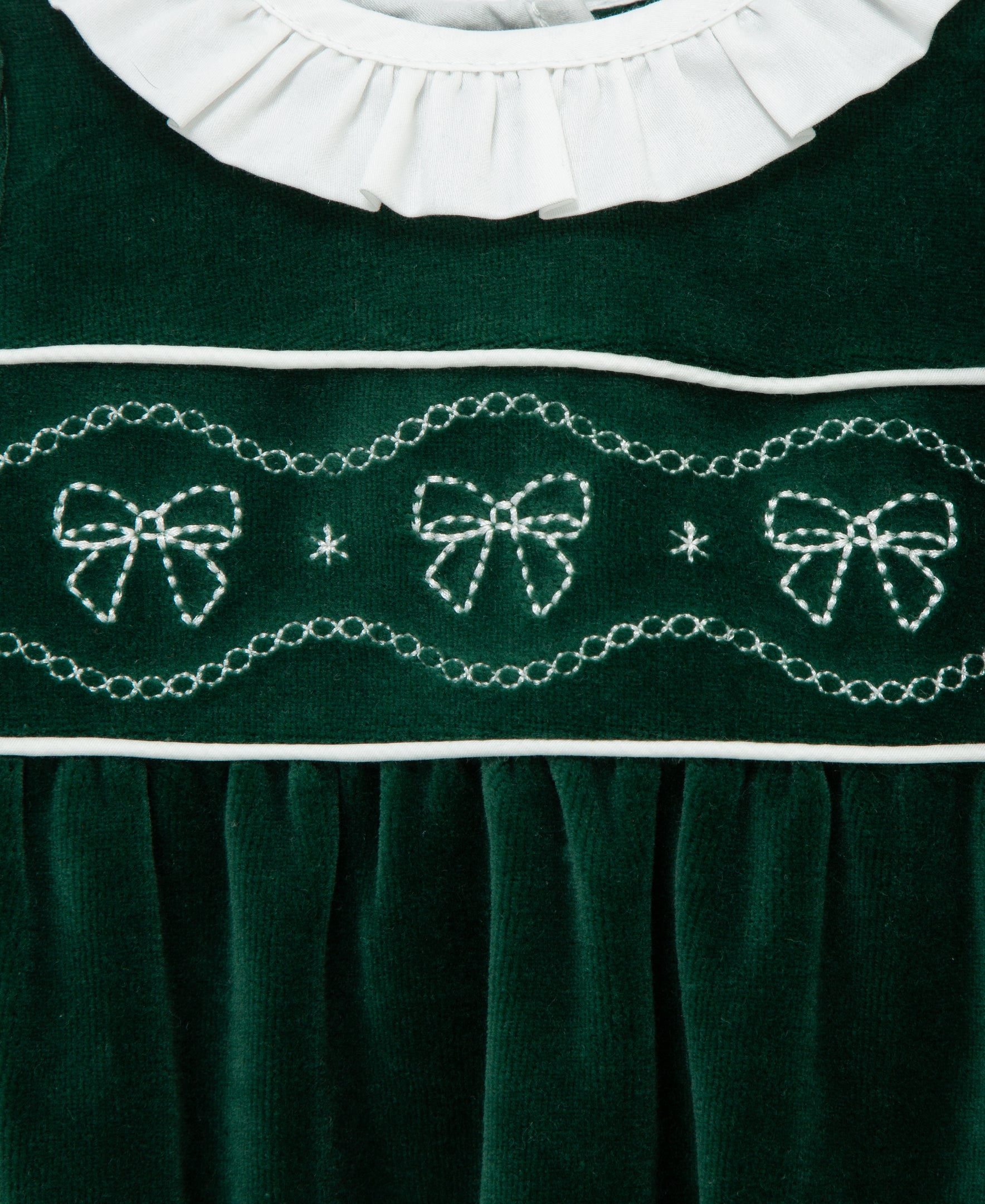 Smocked Velour Bubble Set (3M-12M)