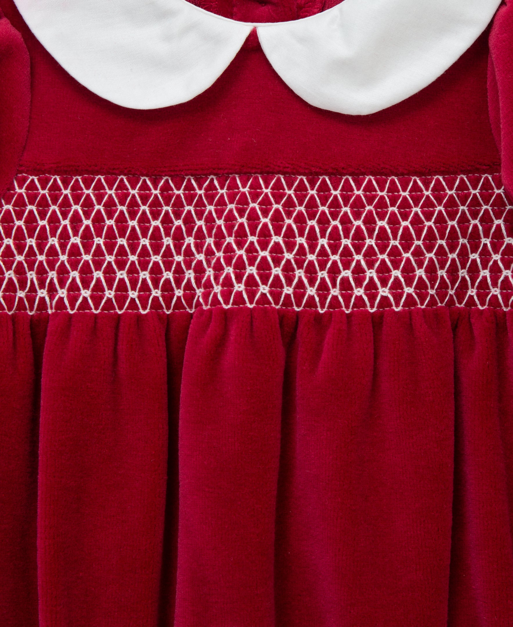 Smocked Velour Bubble Set (3M-12M)