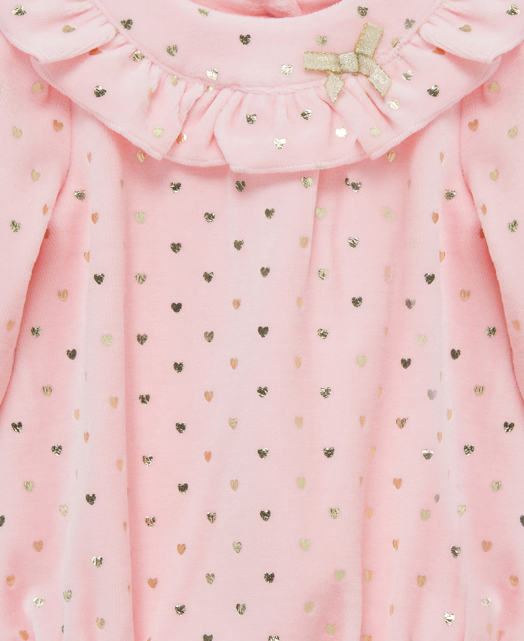 Pink Velour Bubble Set (3M-12M)