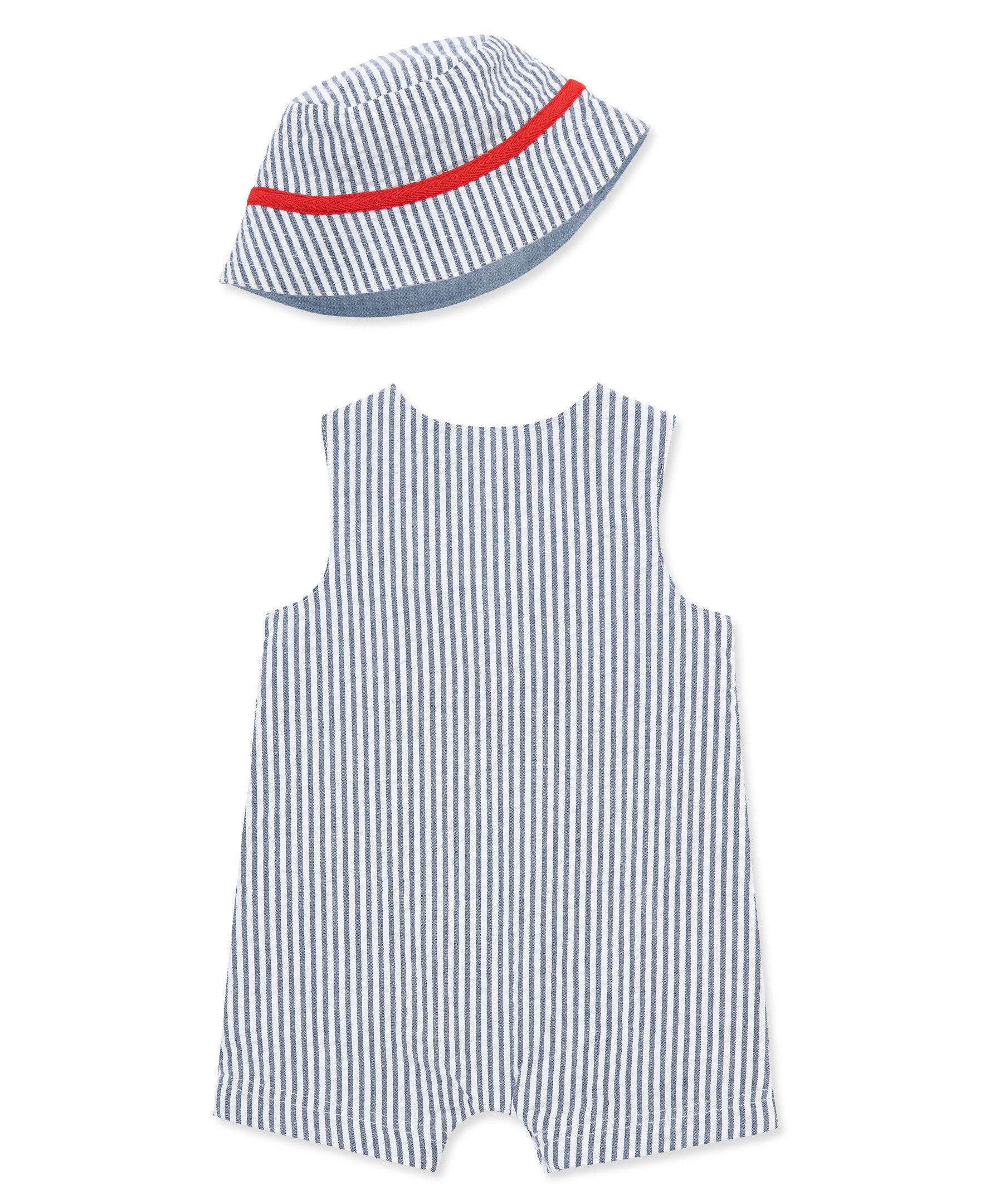 Lobster Woven Sunsuit & Hat - Little Me