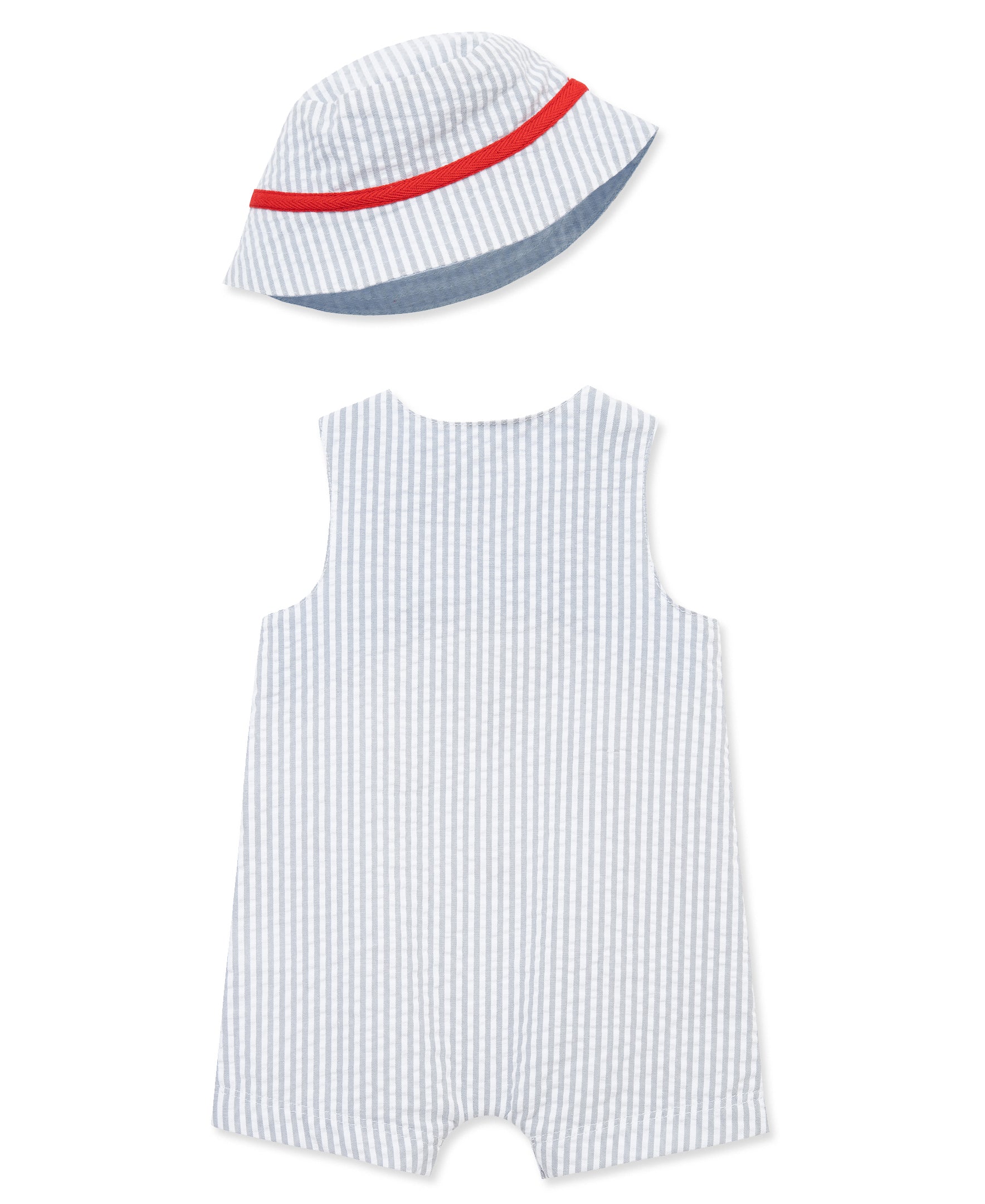 Baseball Woven Sunsuit & Hat - Little Me