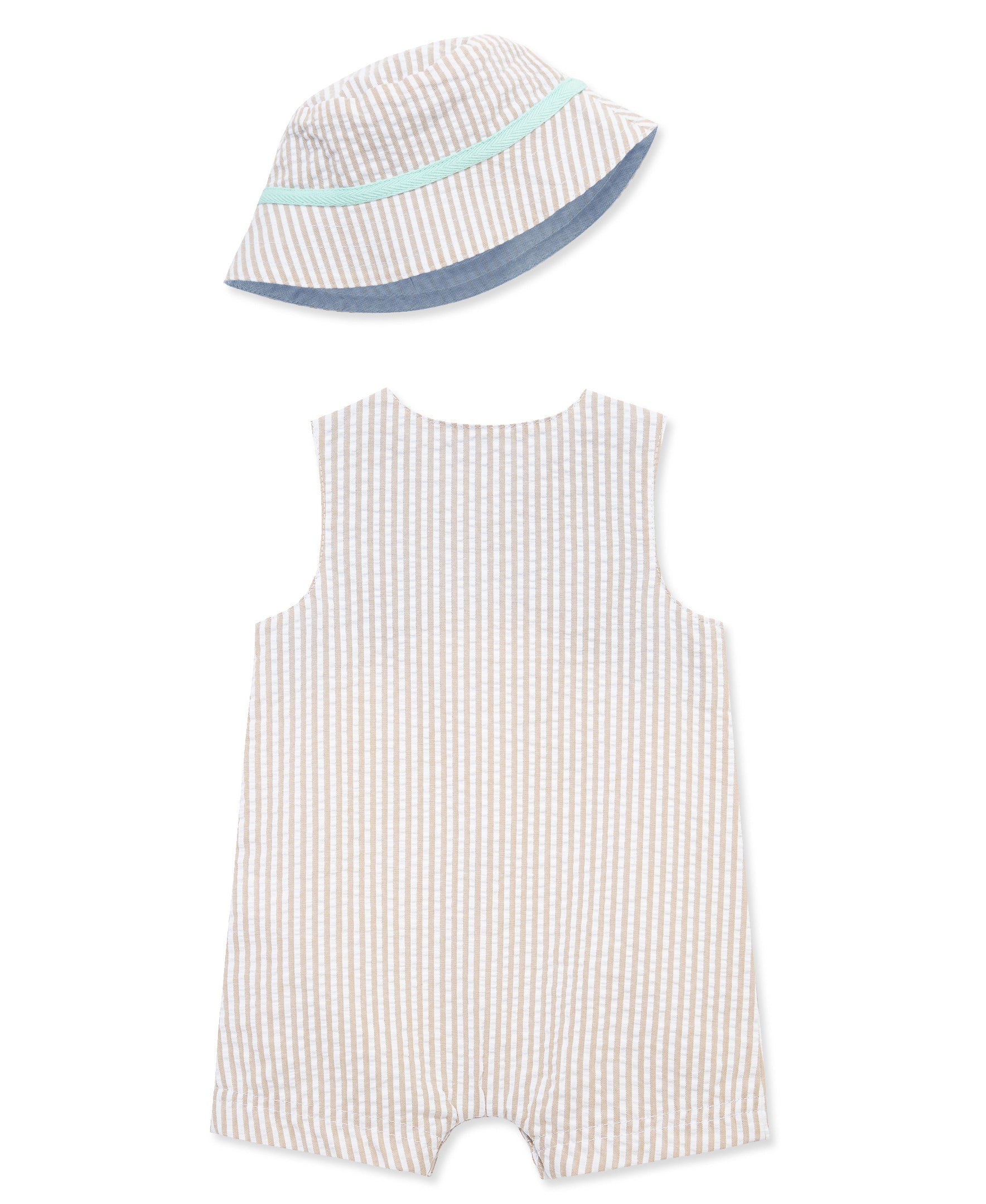 Safari Woven Sunsuit & Hat - Little Me