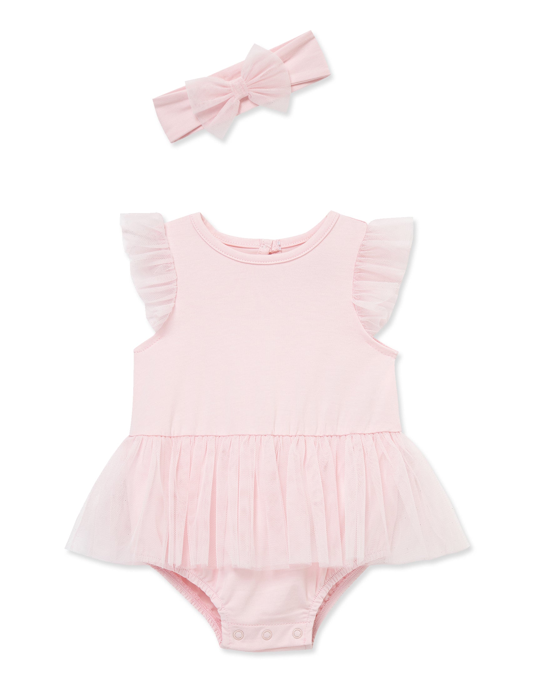 Rose Mesh Skirt Bubble & Headband