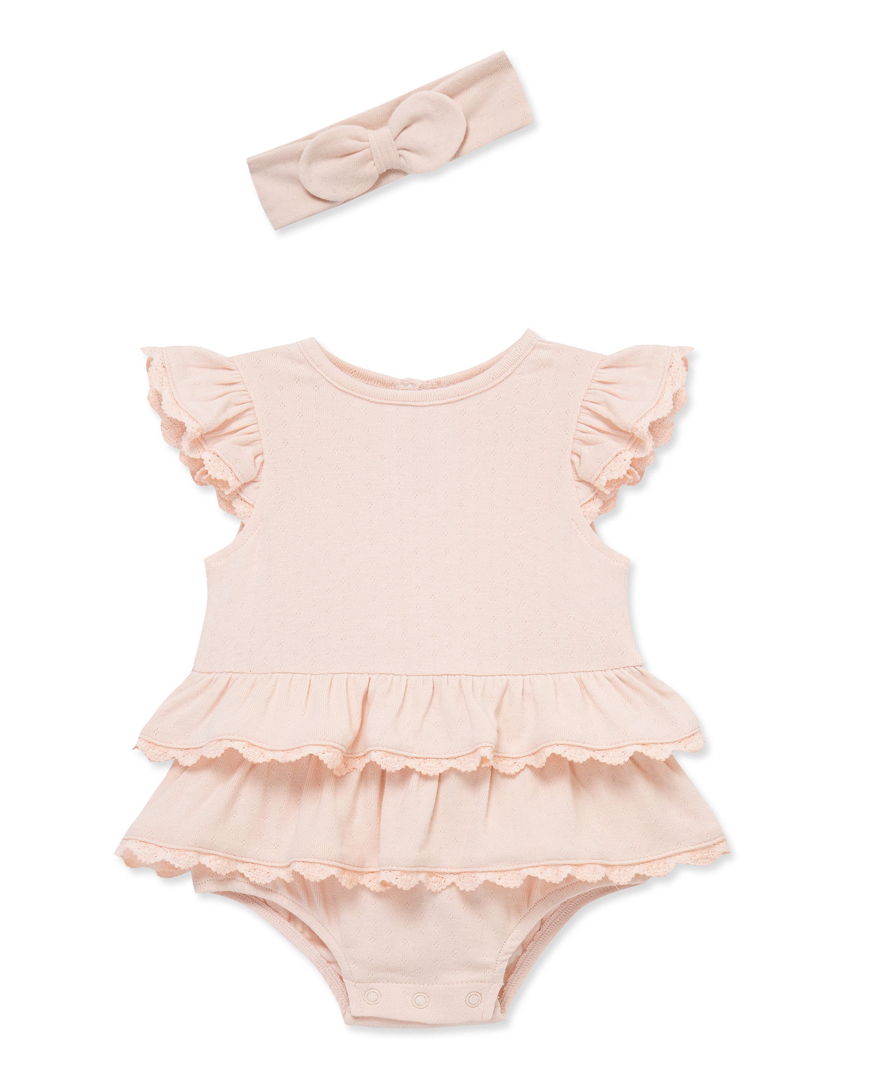 Seashell Lace Skirt Bubble & Headband