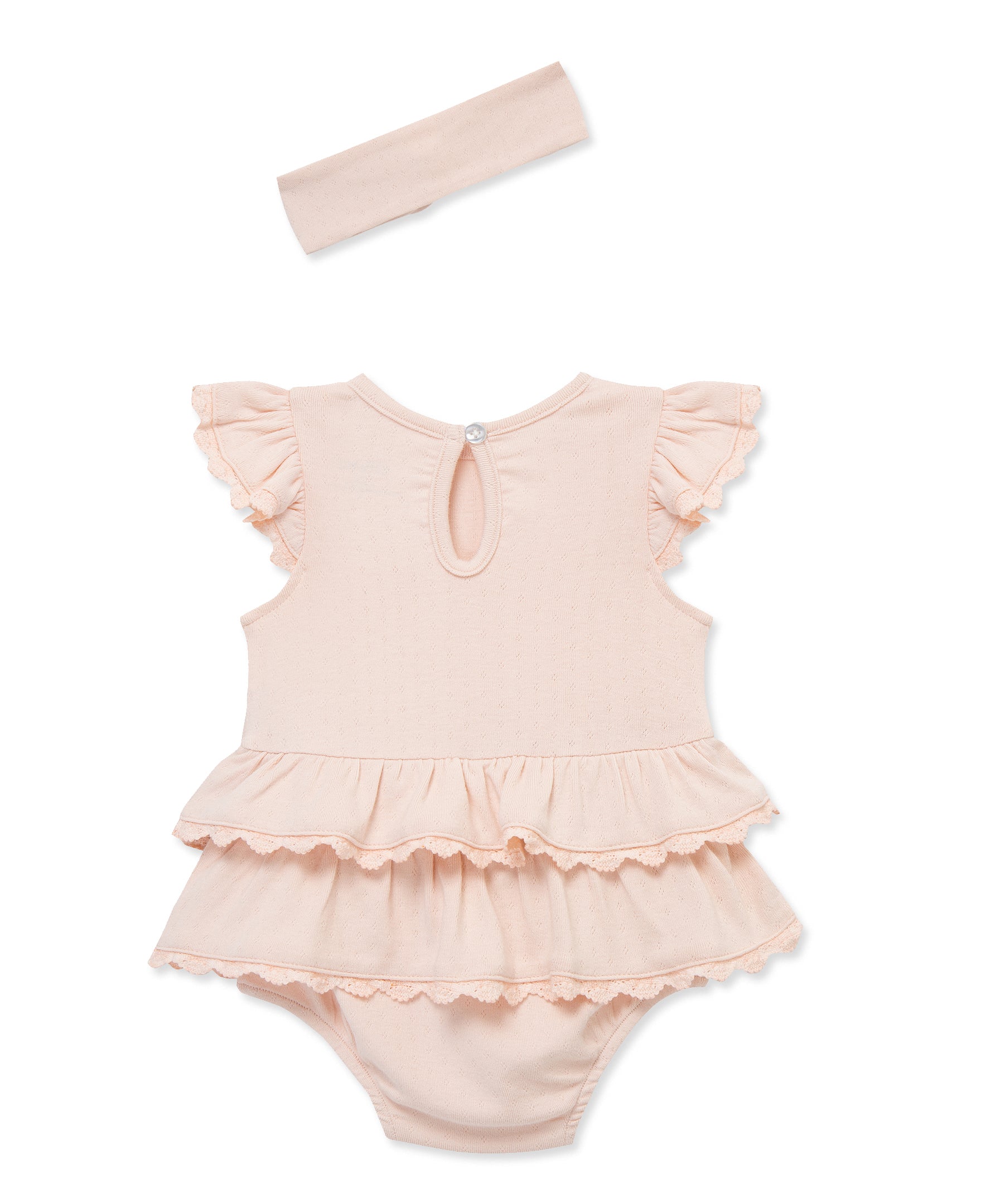 Seashell Lace Skirt Bubble & Headband