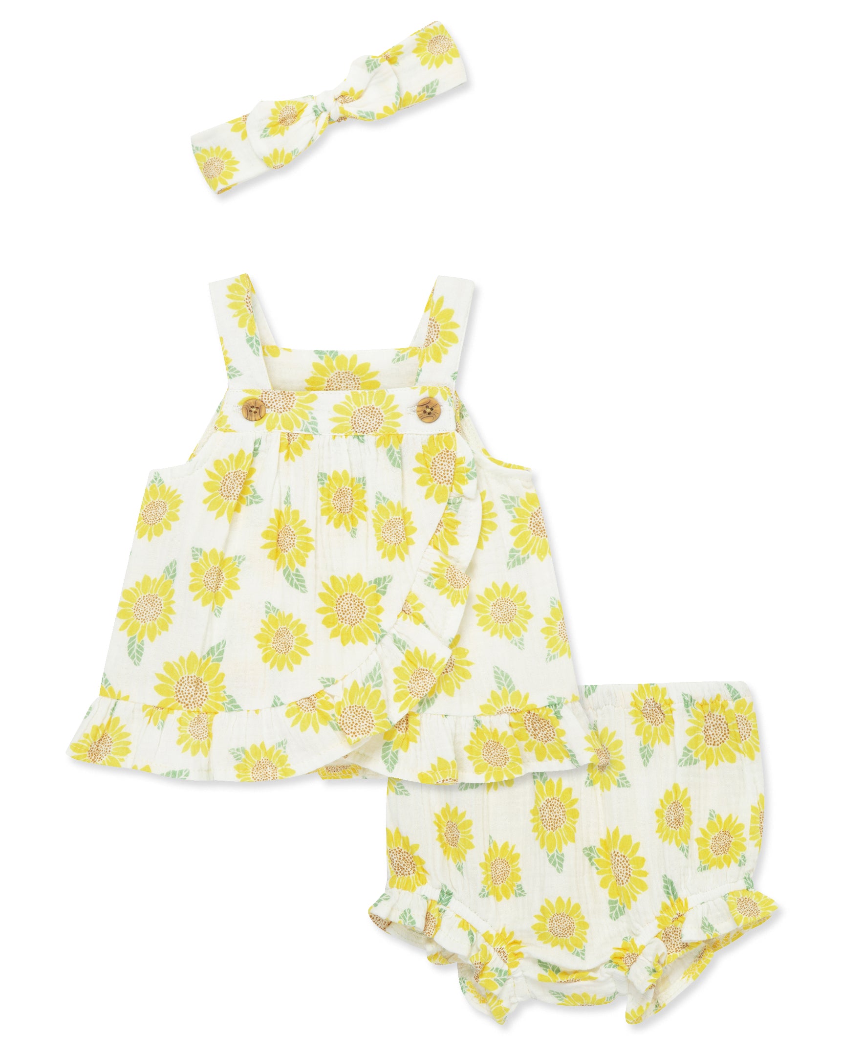 Sunflower Woven 2-Piece Sunsuit & Headband