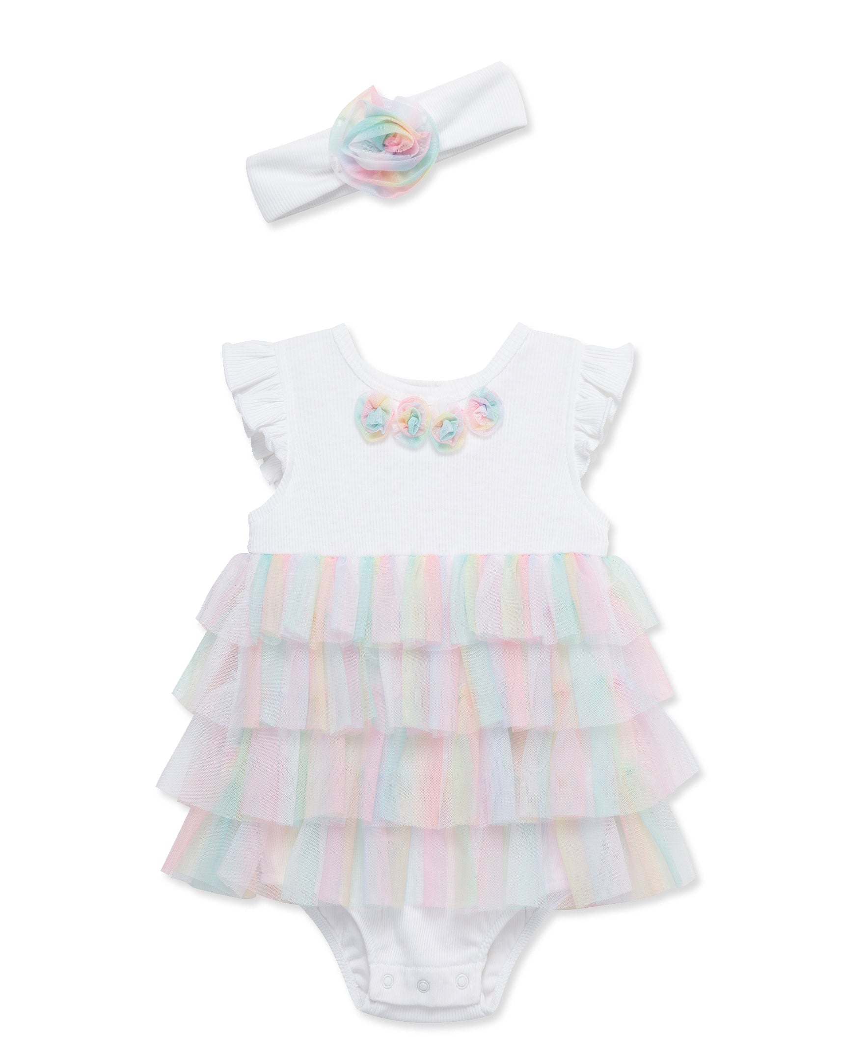 Rainbow Tutu Popover & Headband