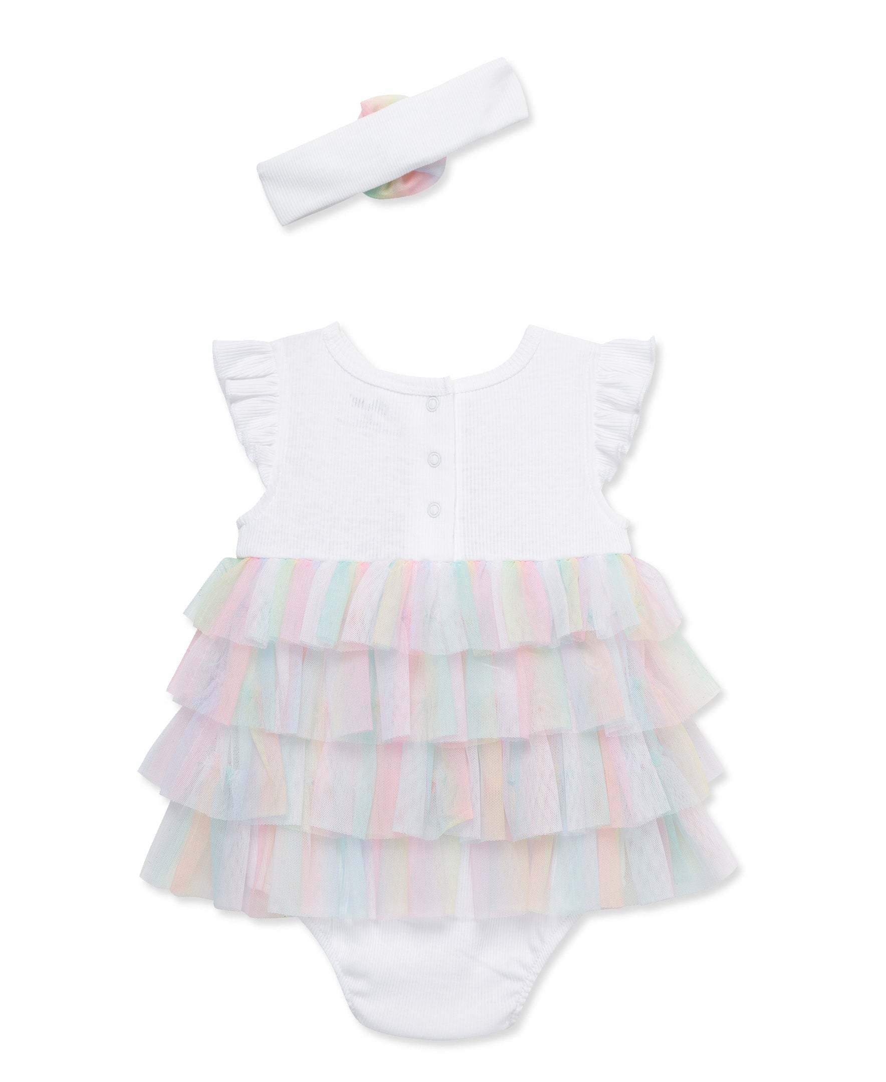 Rainbow Tutu Popover & Headband