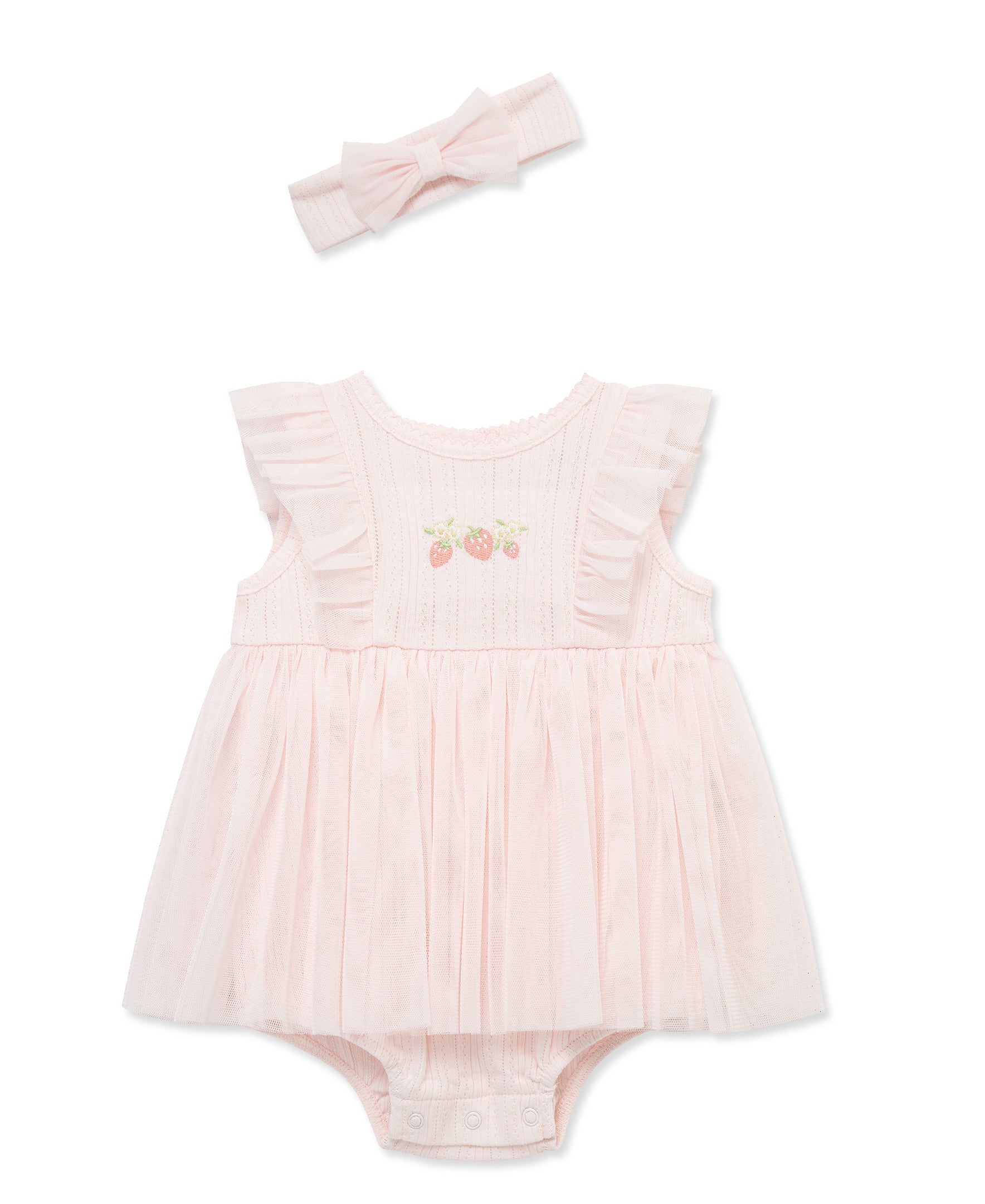 Strawberry Tutu Popover & Headband