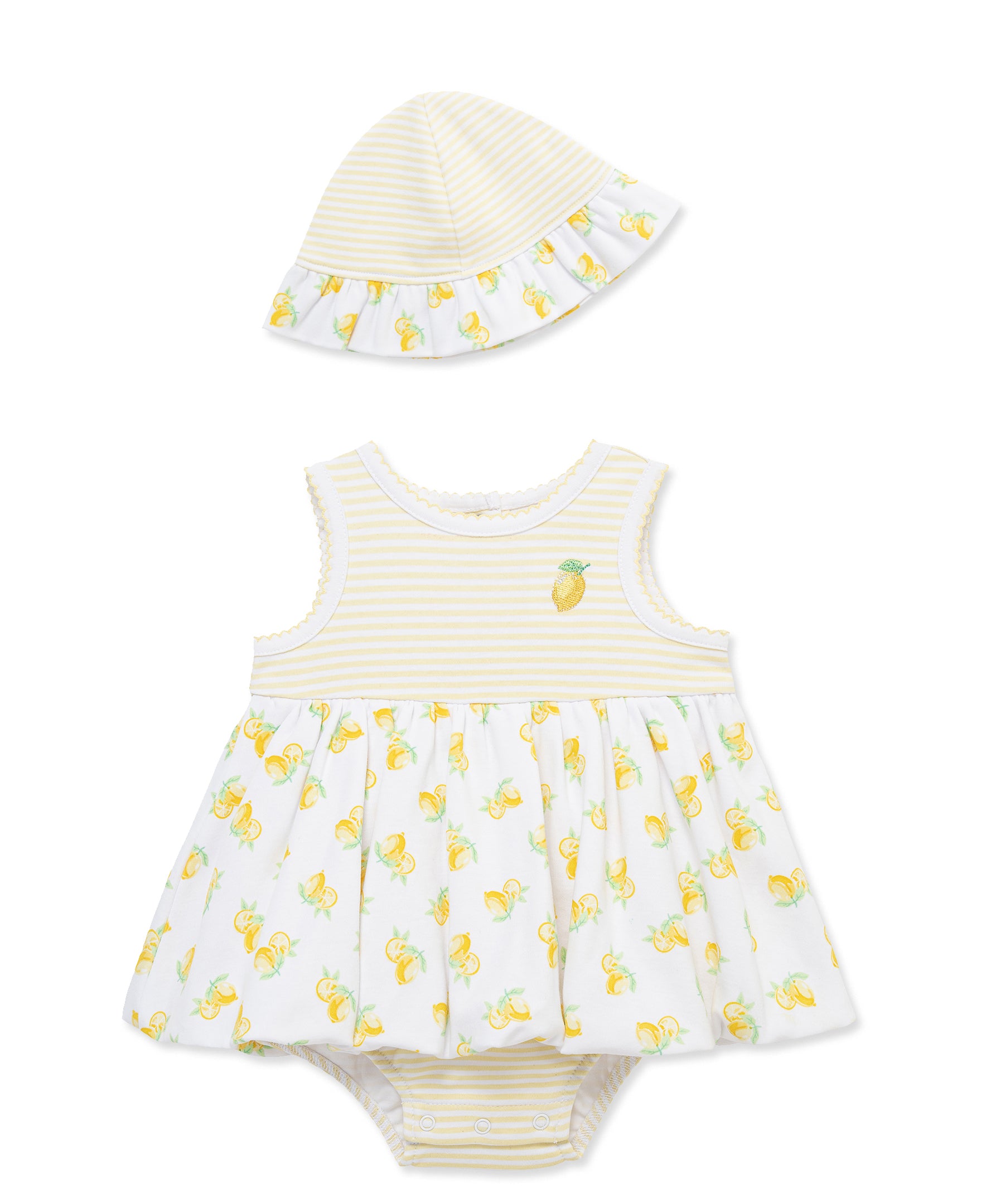 Lemons Knit Popover & Hat