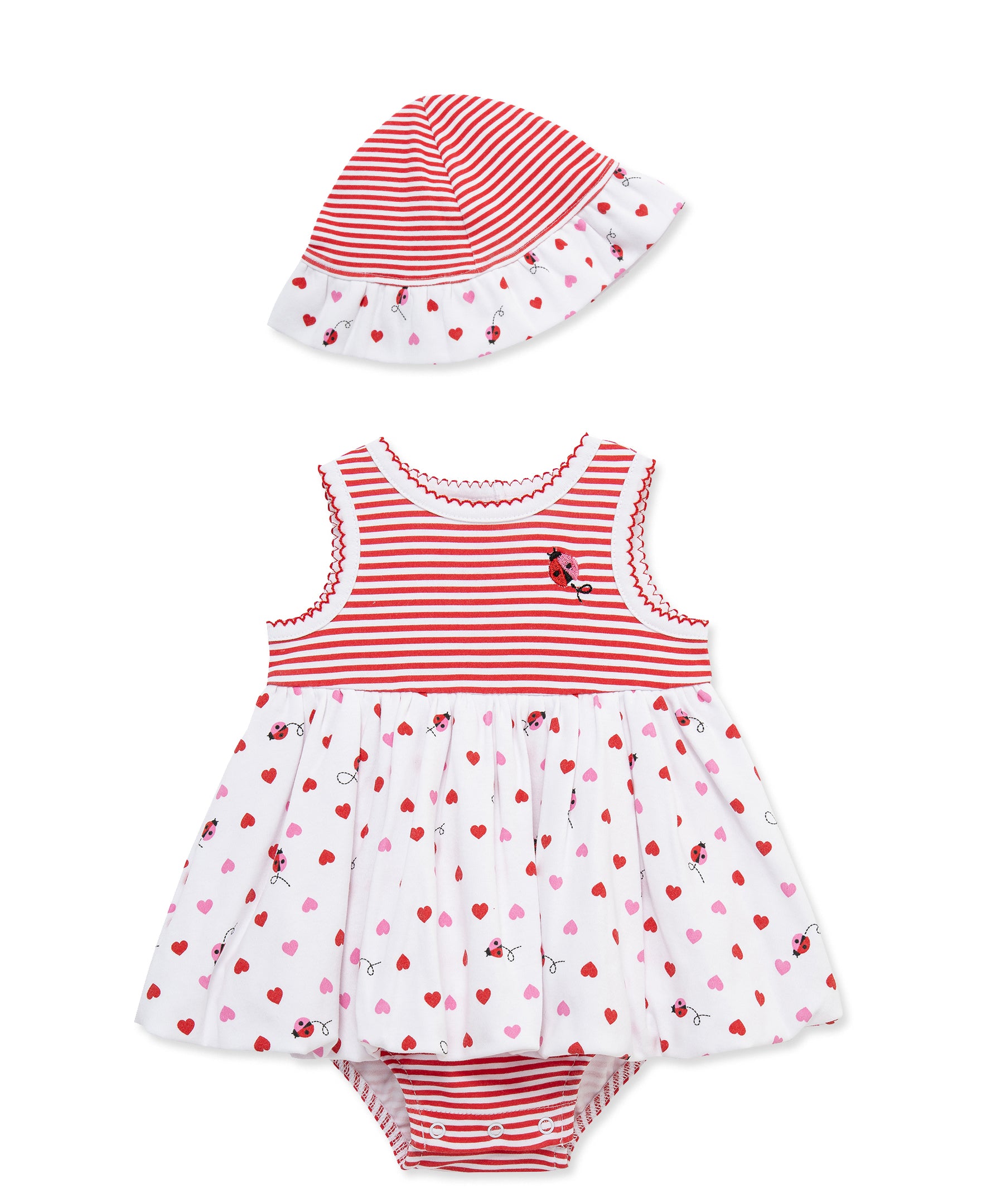 Ladybugs Knit Popover & Hat