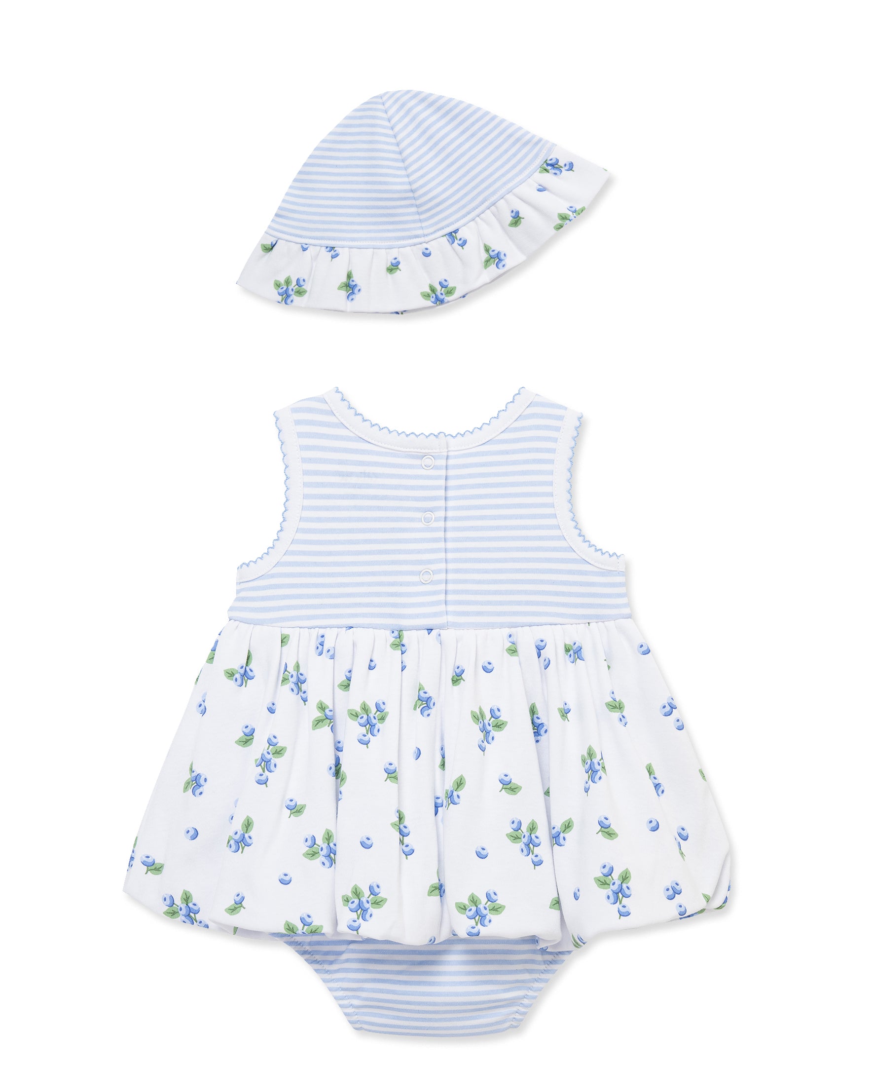 Blueberries Knit Popover & Hat