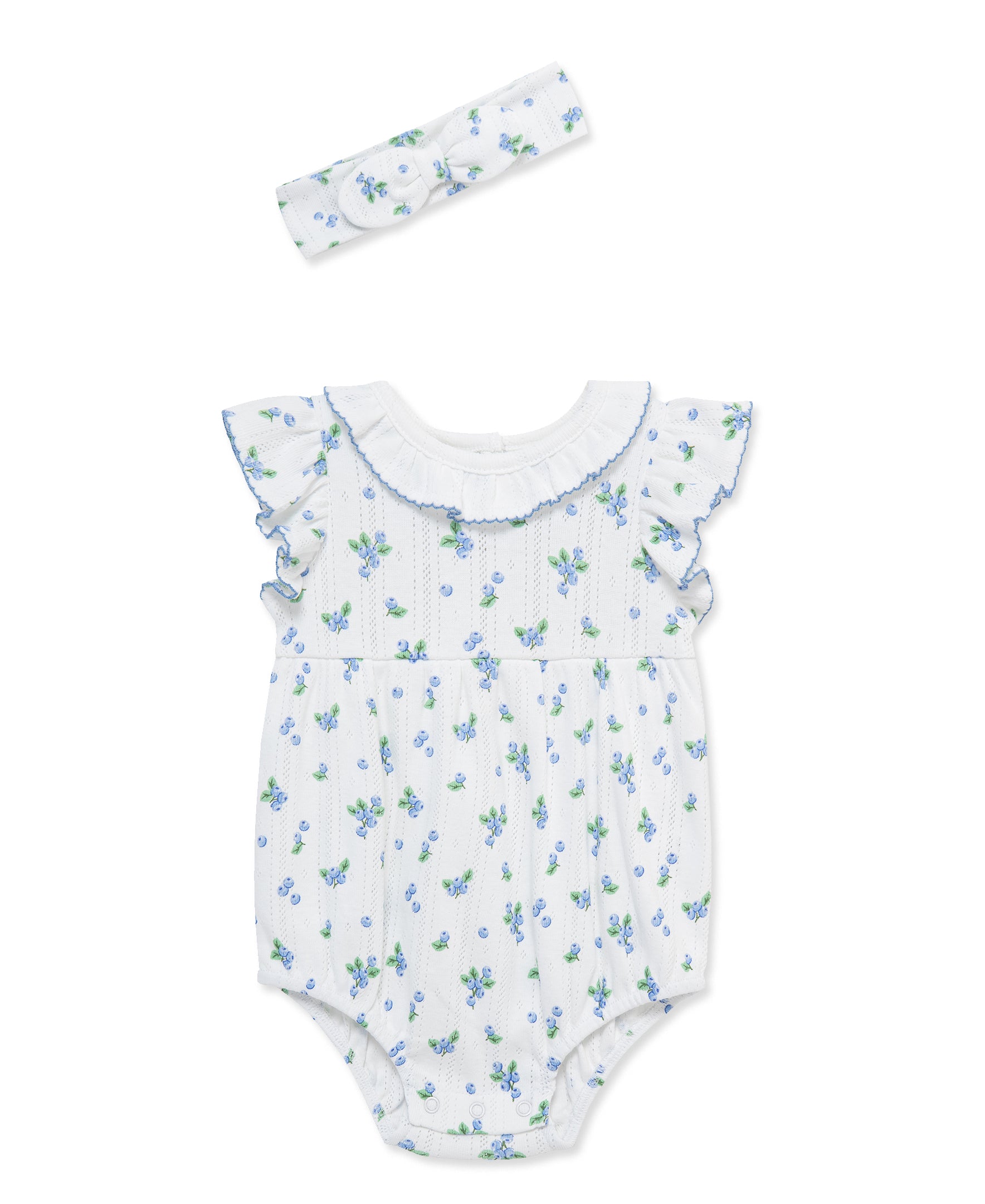 Blueberry Knit Bubble & Headband