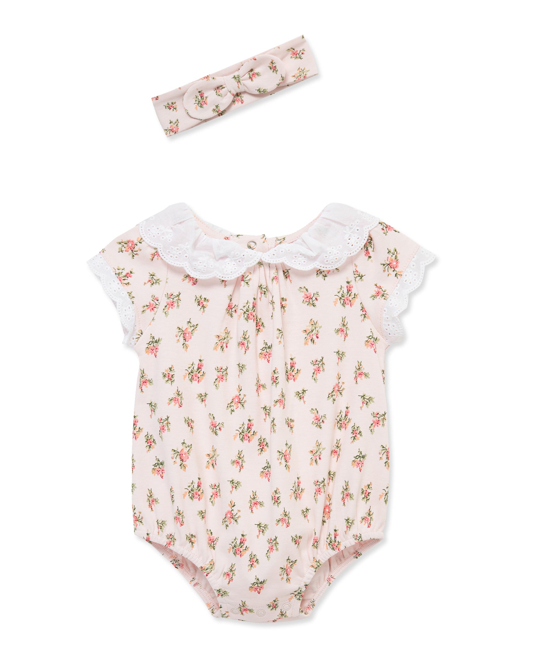 Ditsy Knit Bubble & Headband