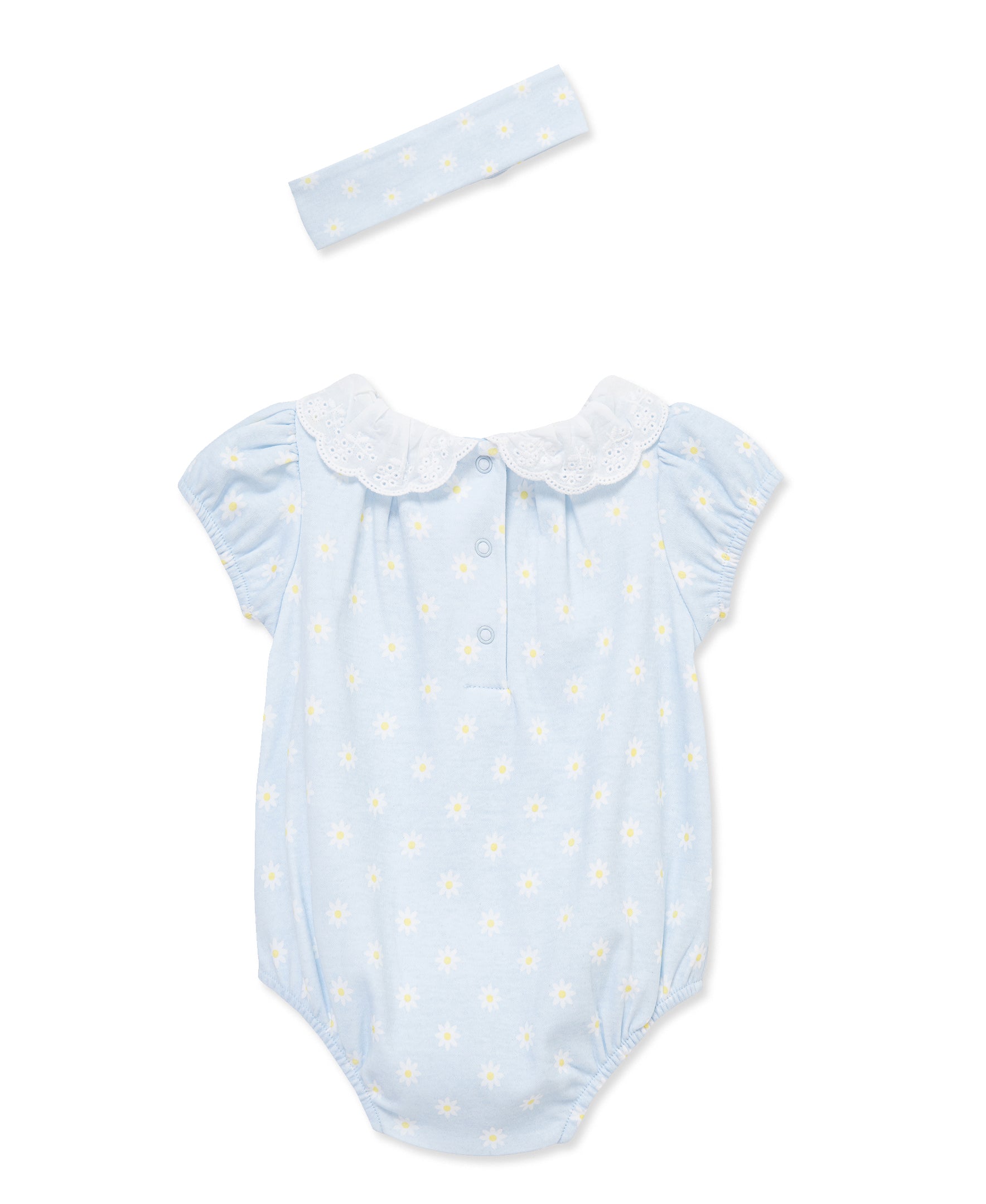 Daisies Knit Bubble & Headband