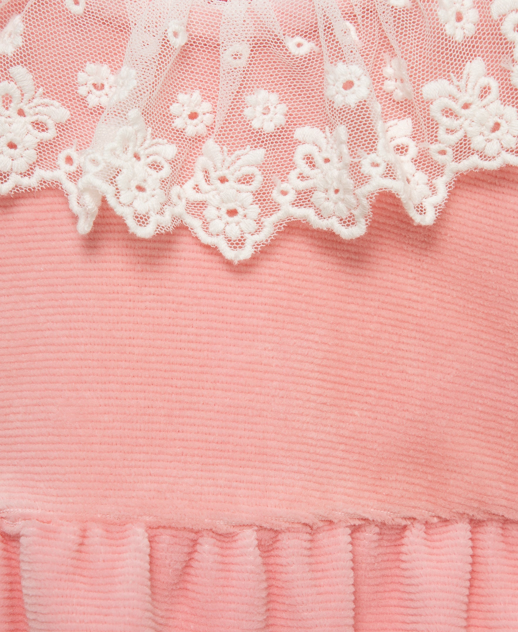 Lace Ruffle Velour Bubble & Headband Set w/ Socks (3M-12M) - Little Me