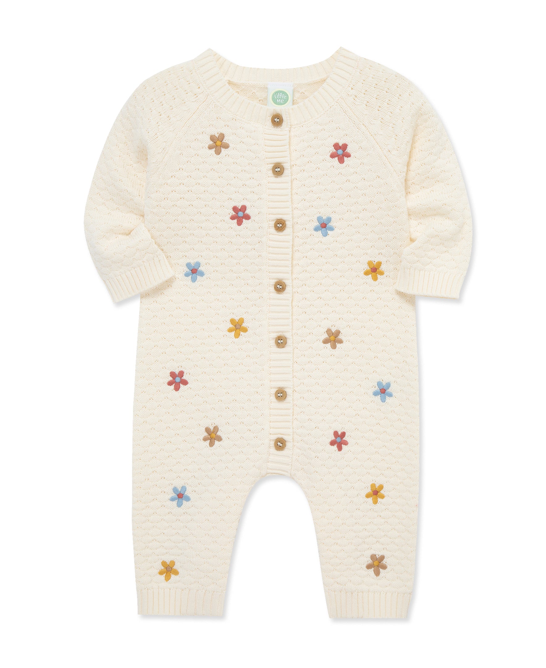 Fun Floral Coverall (3M-9M) - Little Me