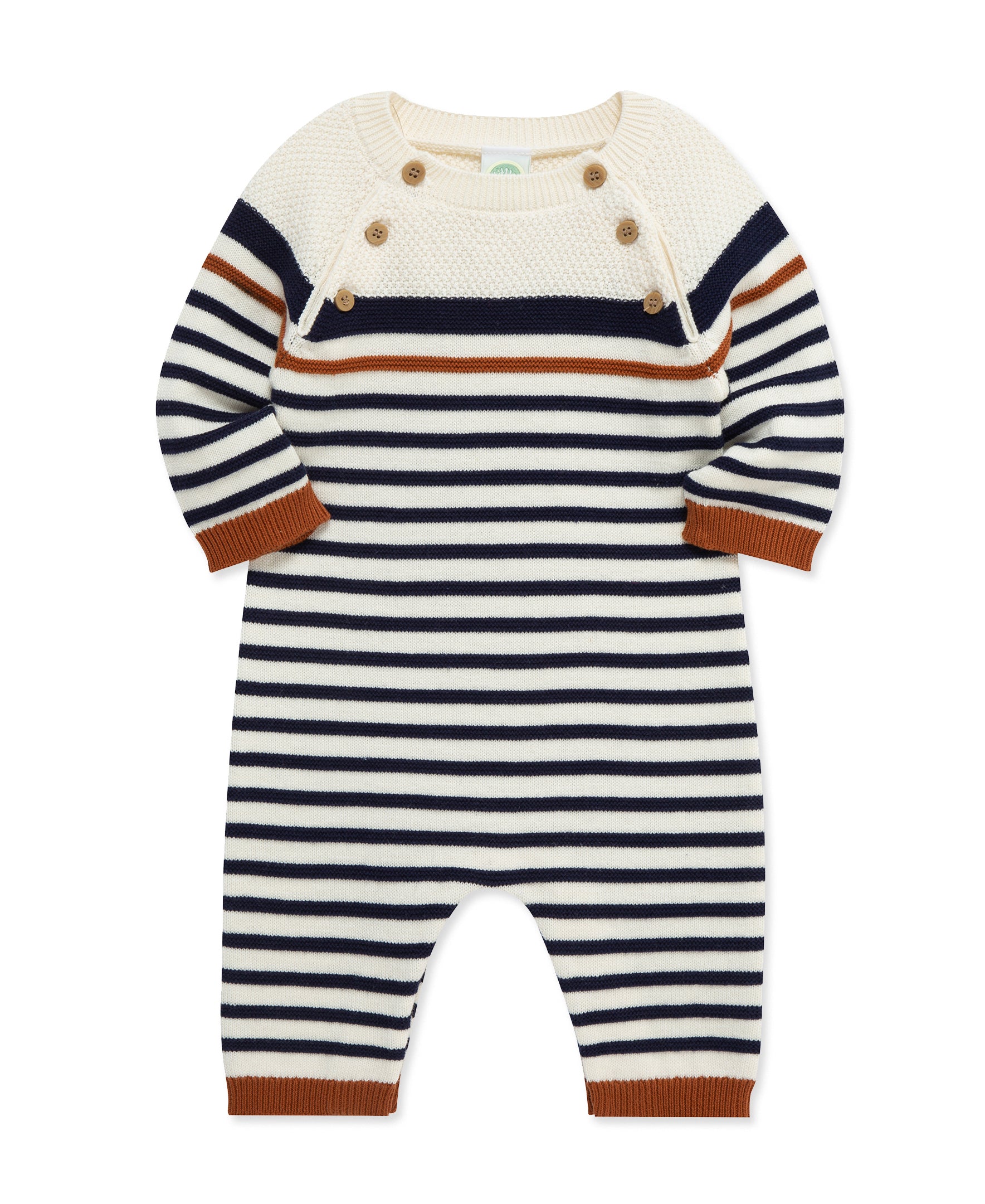 Block Stripe Coverall (3M-9M - Little Me