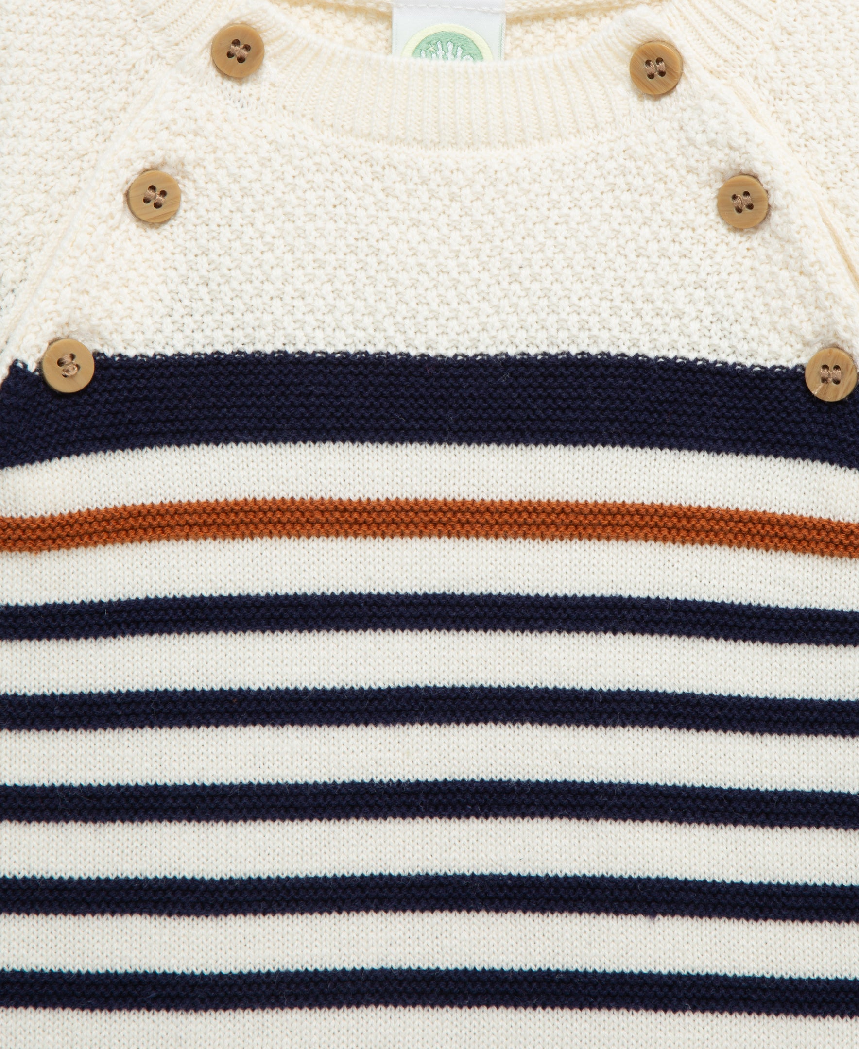 Block Stripe Coverall (3M-9M - Little Me