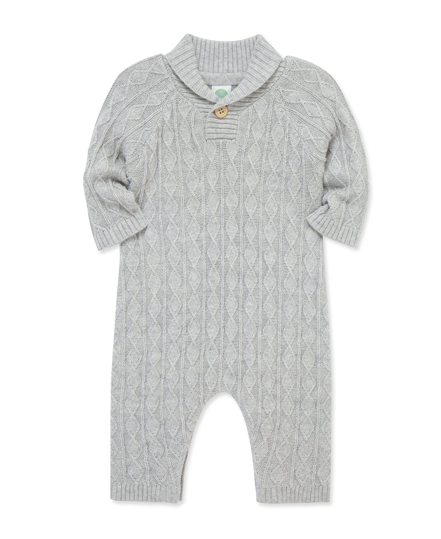 Diamond Stitch Sweater Coverall (3M-9M) - Little Me
