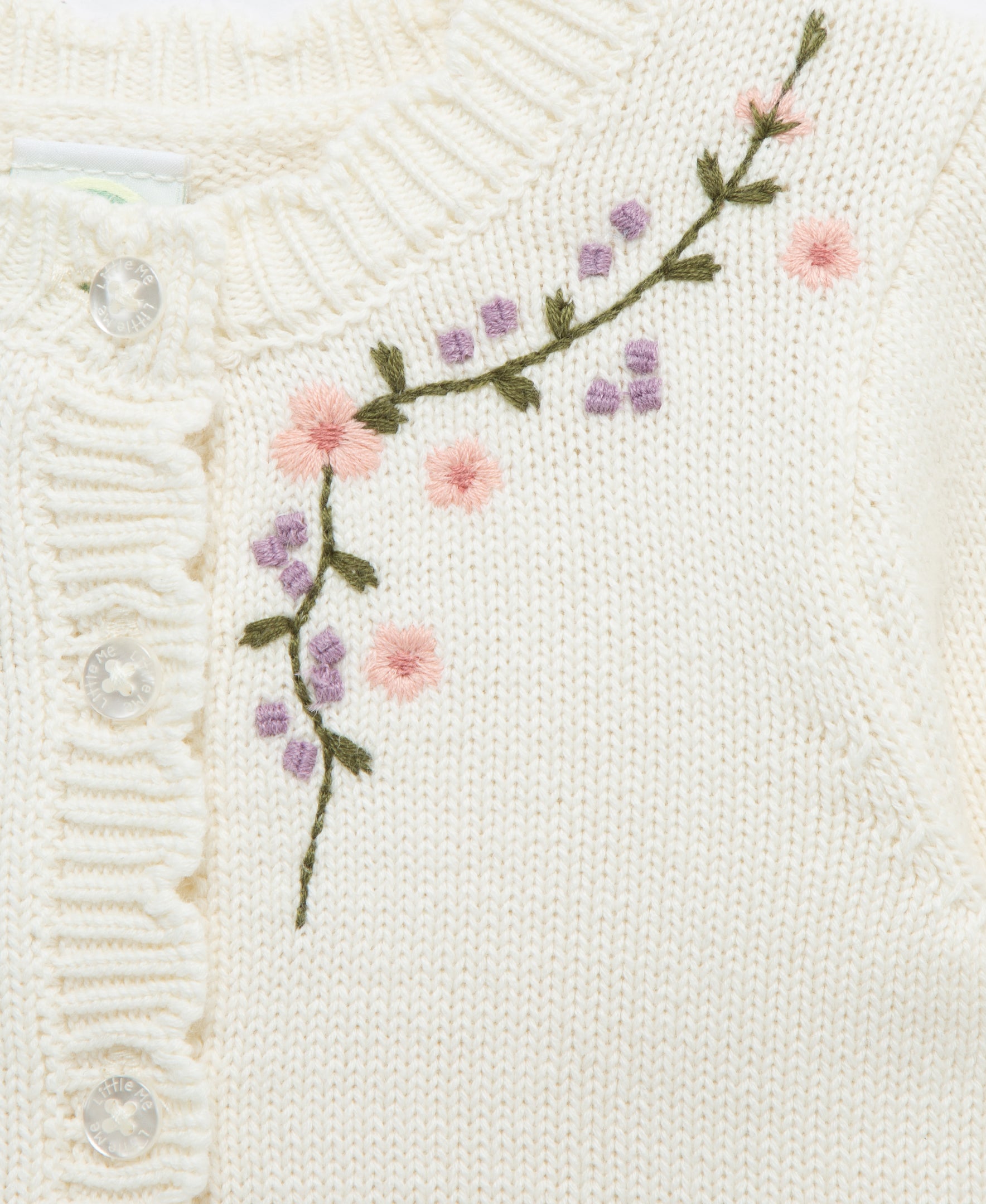 Floral Vine Sweater Set (3M-9M) - Little Me