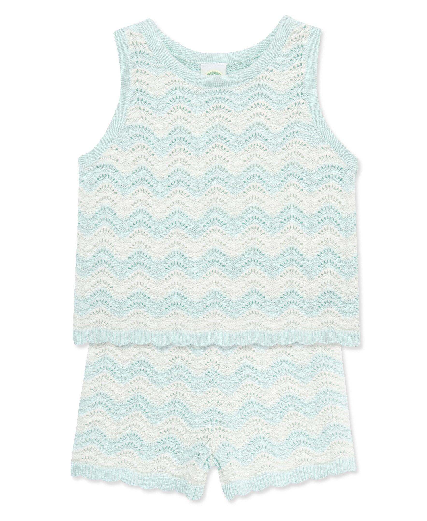 Curvy Pointelle Knit Short Set