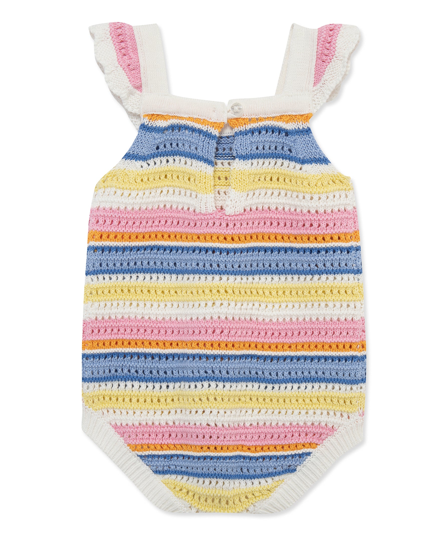 Fun Striped Pointelle Knit Bubble