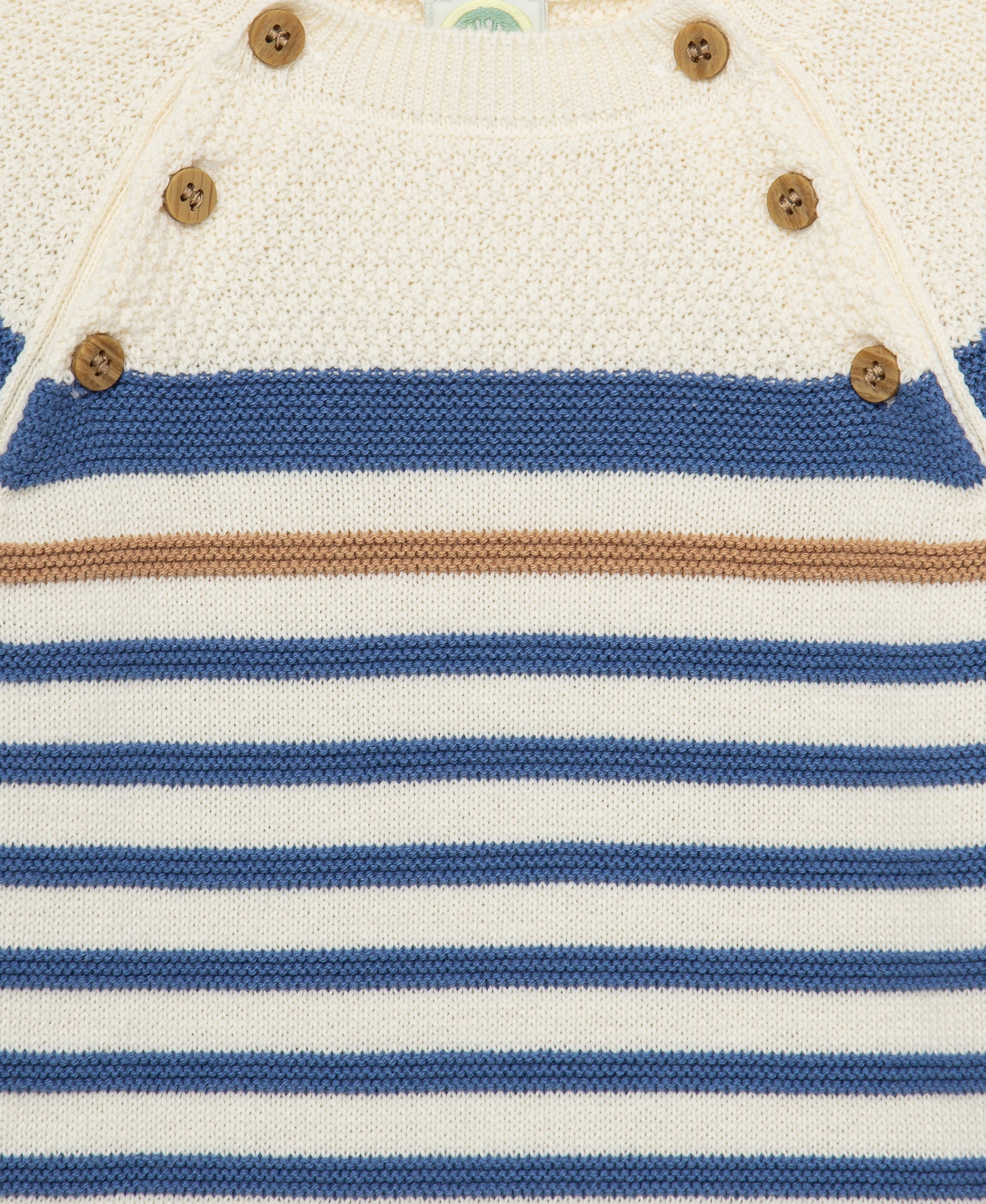 Block Stripe Sweater Coverall (3M-9M) - Little Me