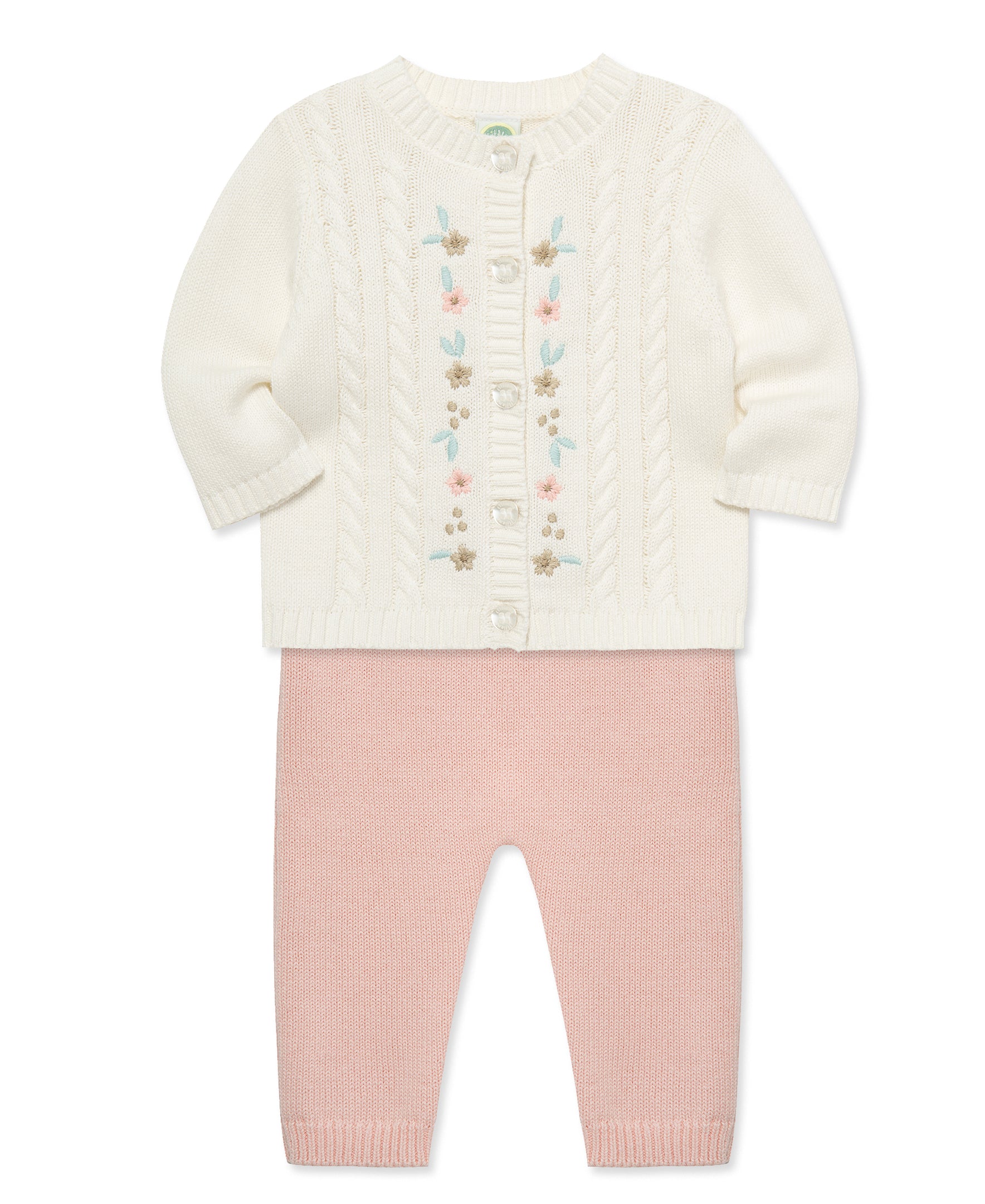 Cabled Sweater Set (3M-9M) - Little Me