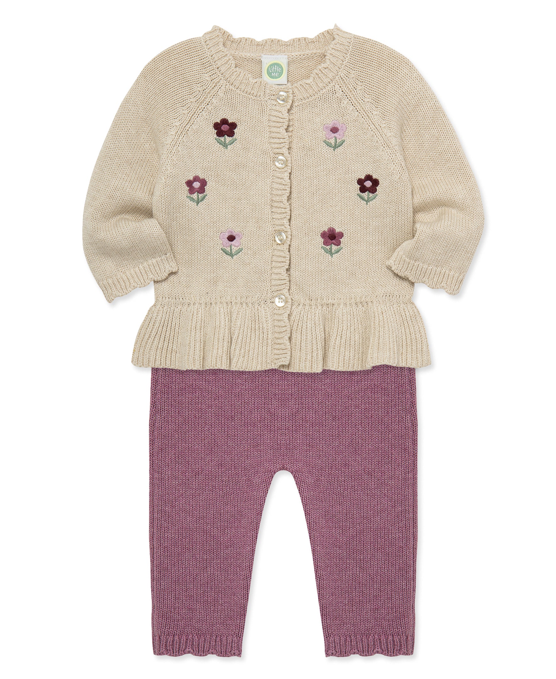 Flowers Sweater Set (3M-9M) - Little Me