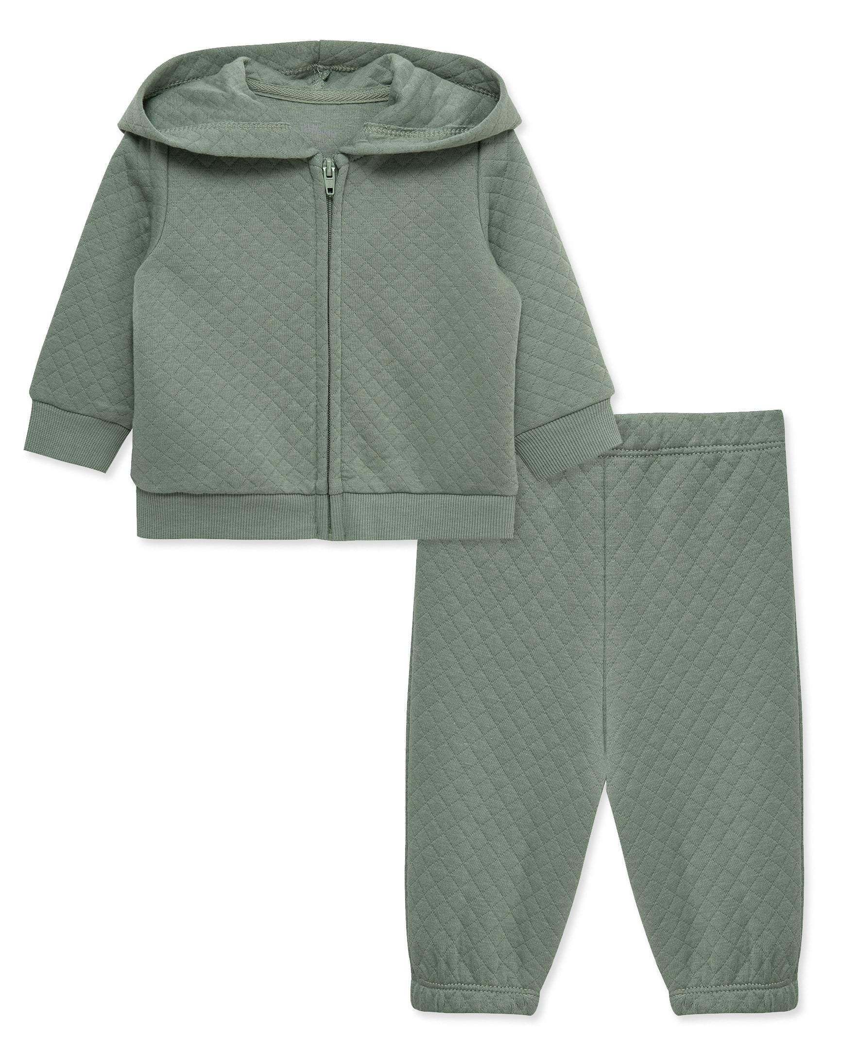 Green Quilted Jacket Set - Little Me