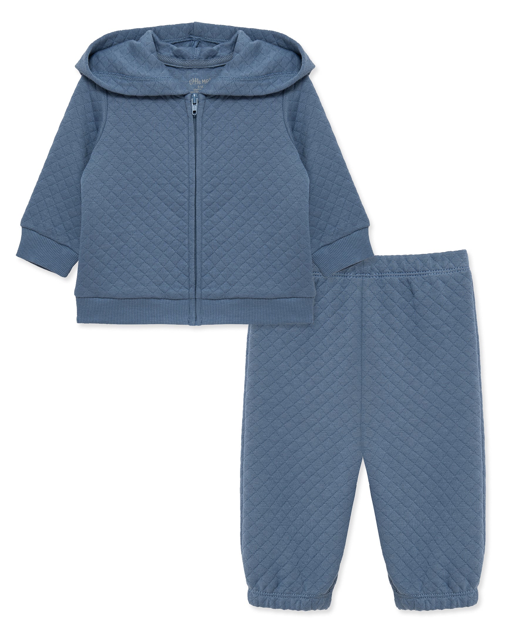 Navy Quilted Jacket Set - Little Me