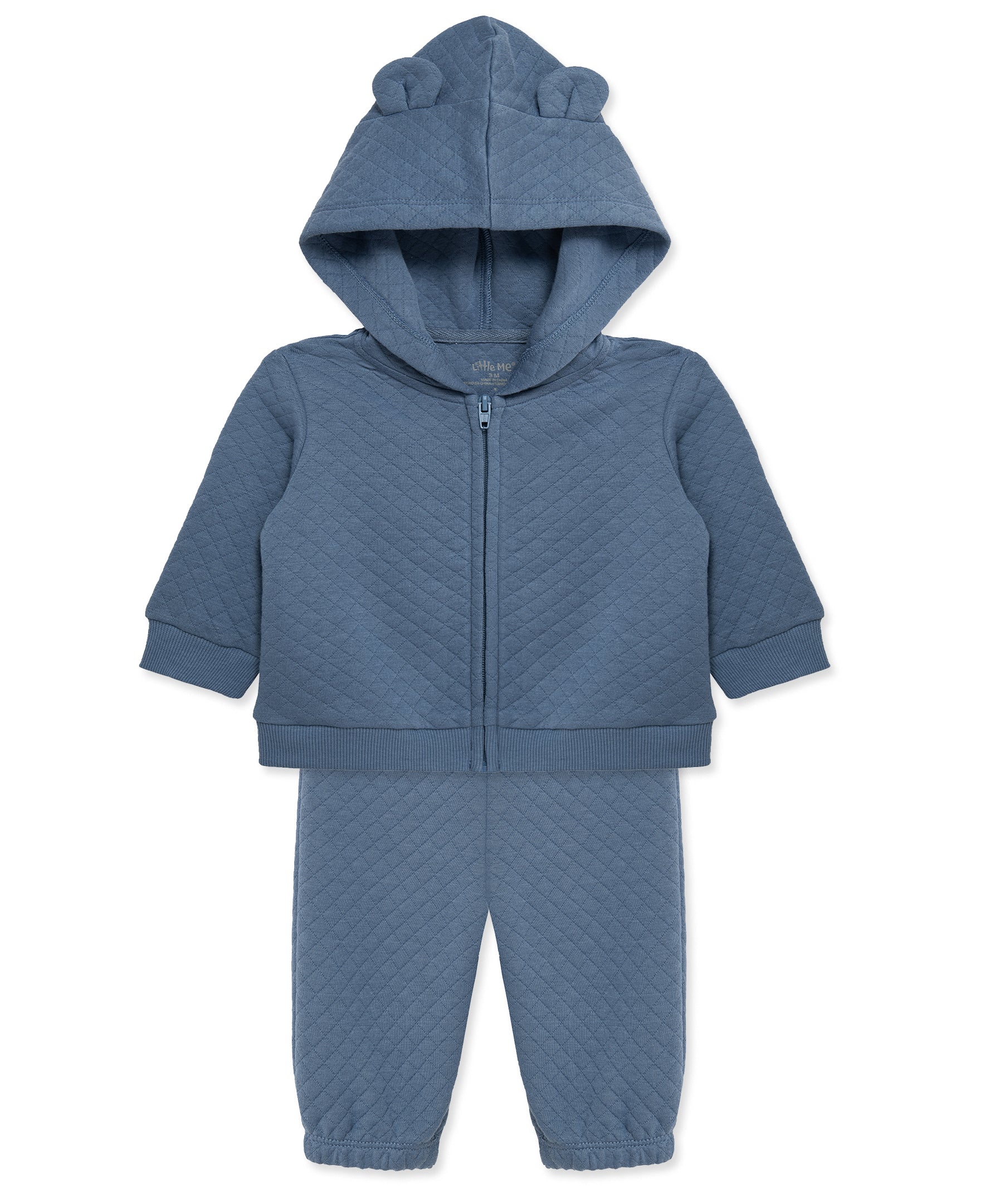 Navy Quilted Jacket Set - Little Me