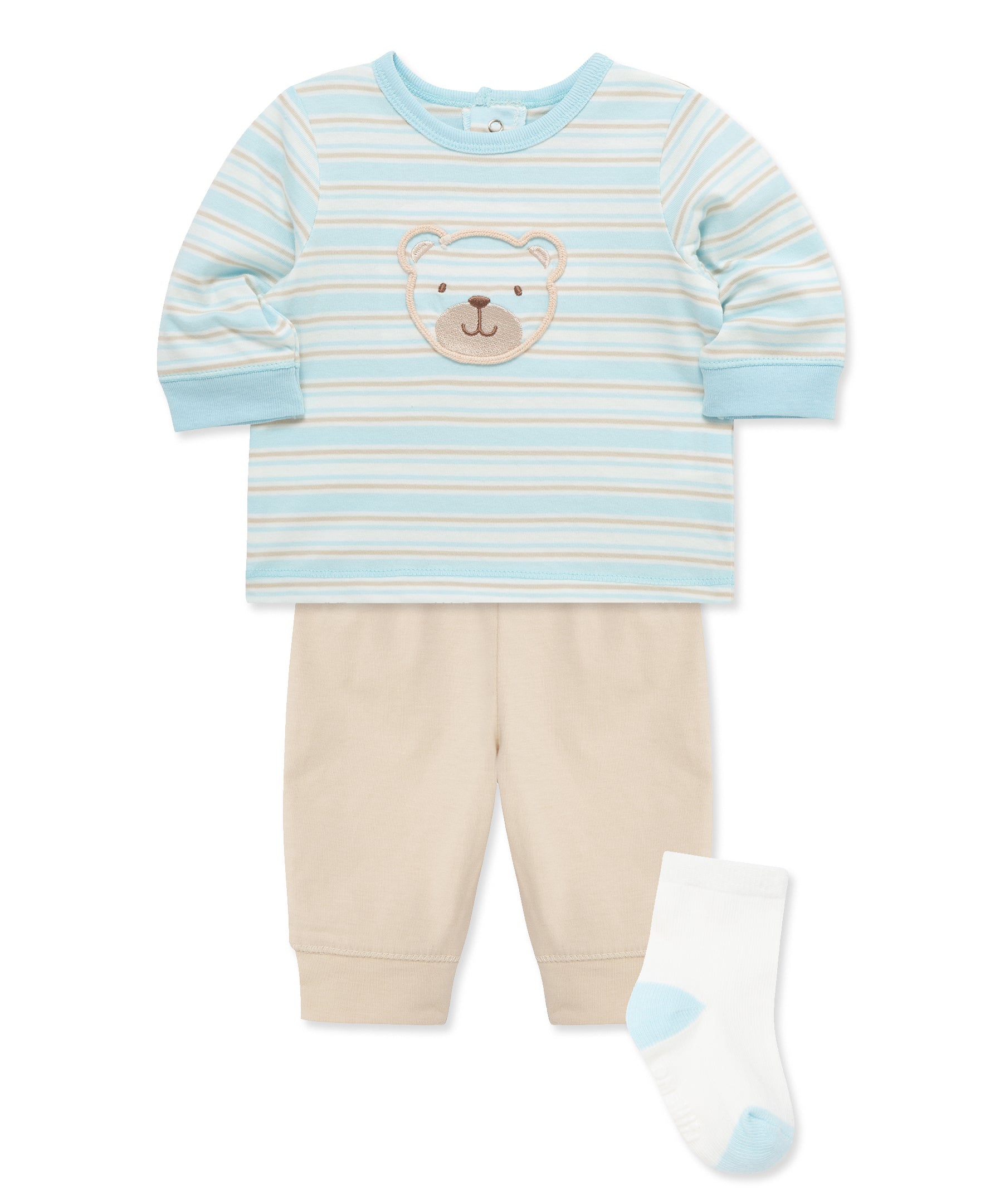 Bear Jogger & Sock Set (12M-24M) - Little Me