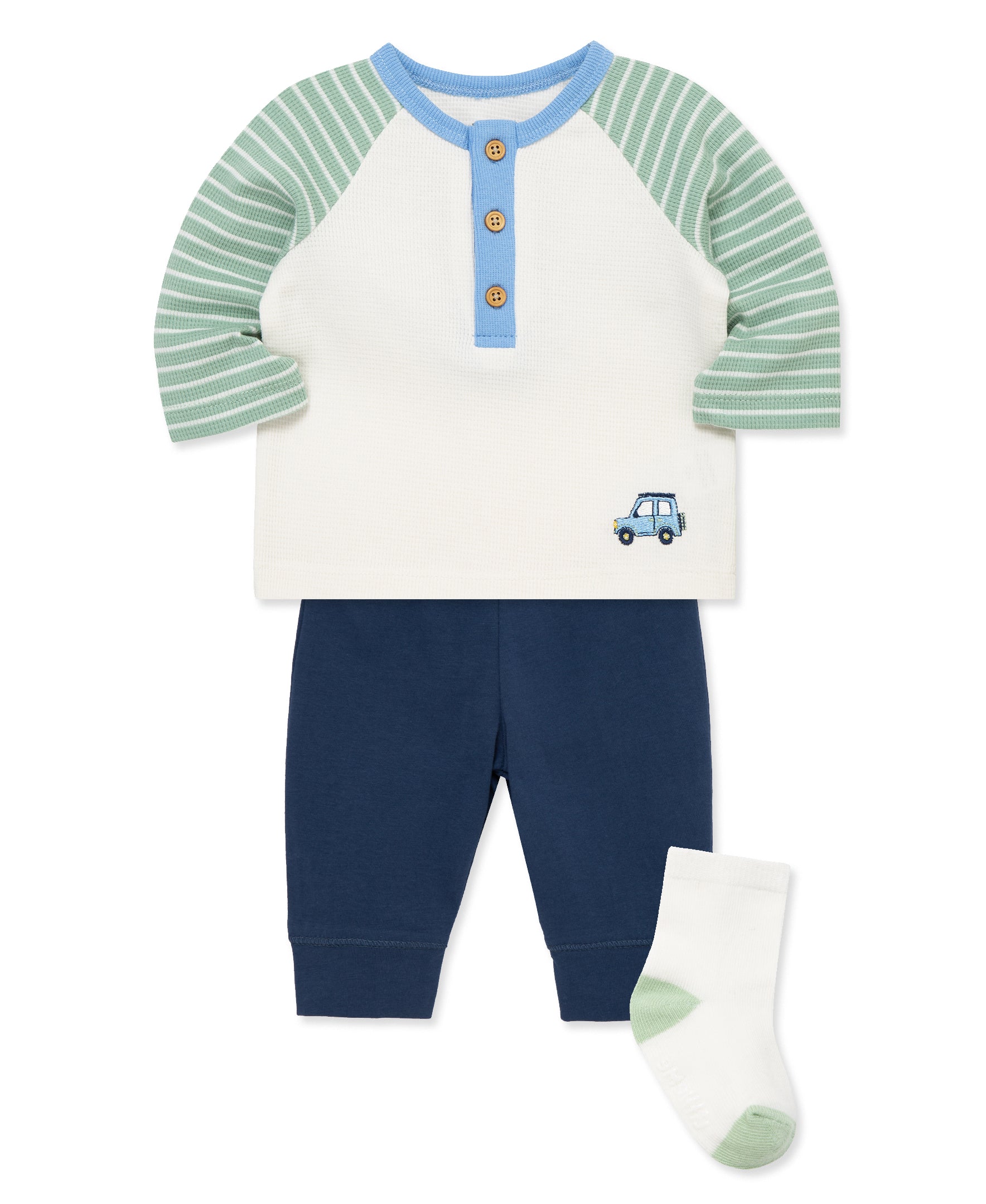 Jeep Jogger & Sock Set (3M-12M) - Little Me