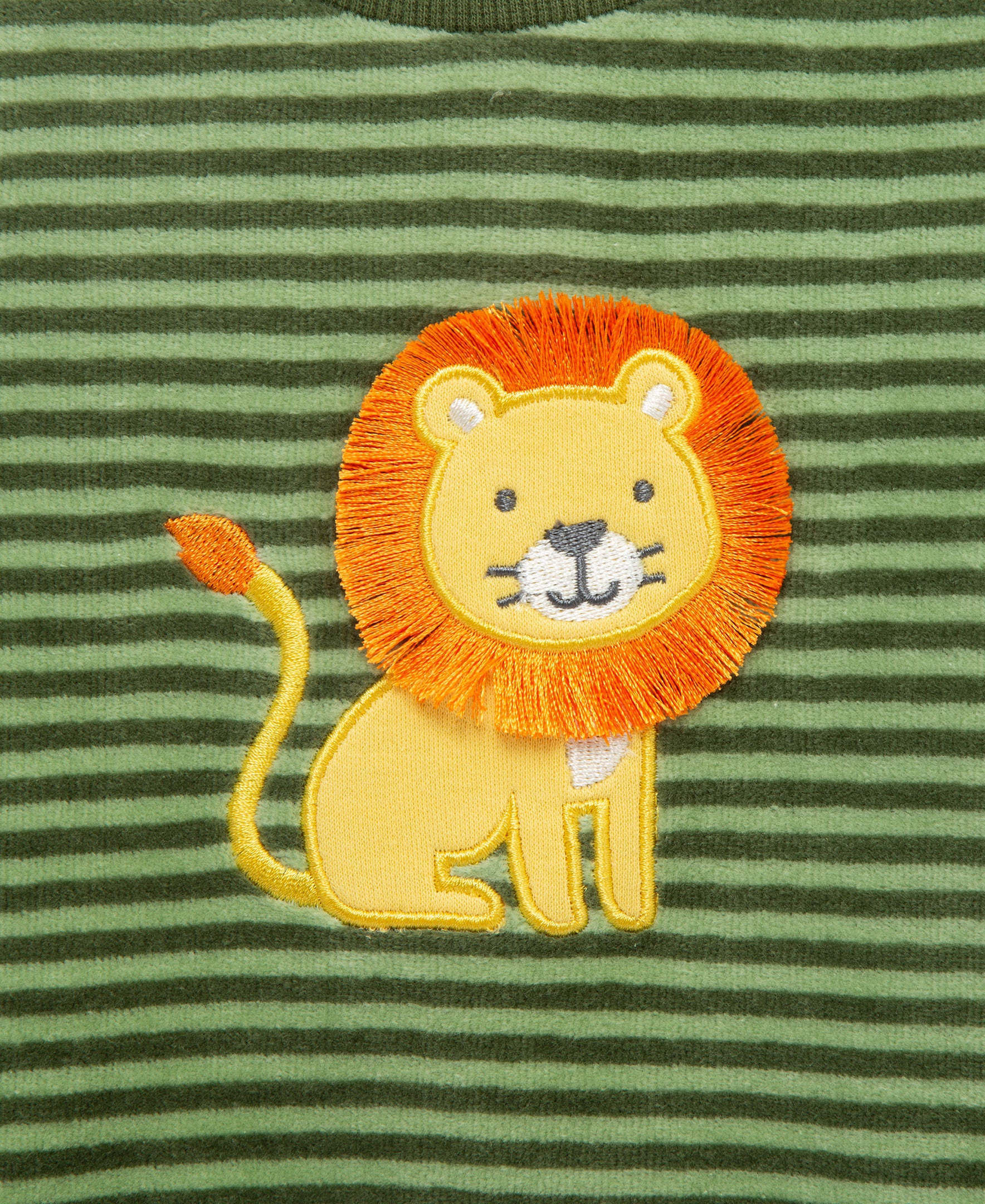 Lion Stripe Velour Jogger Set (3M-12M) - Little Me