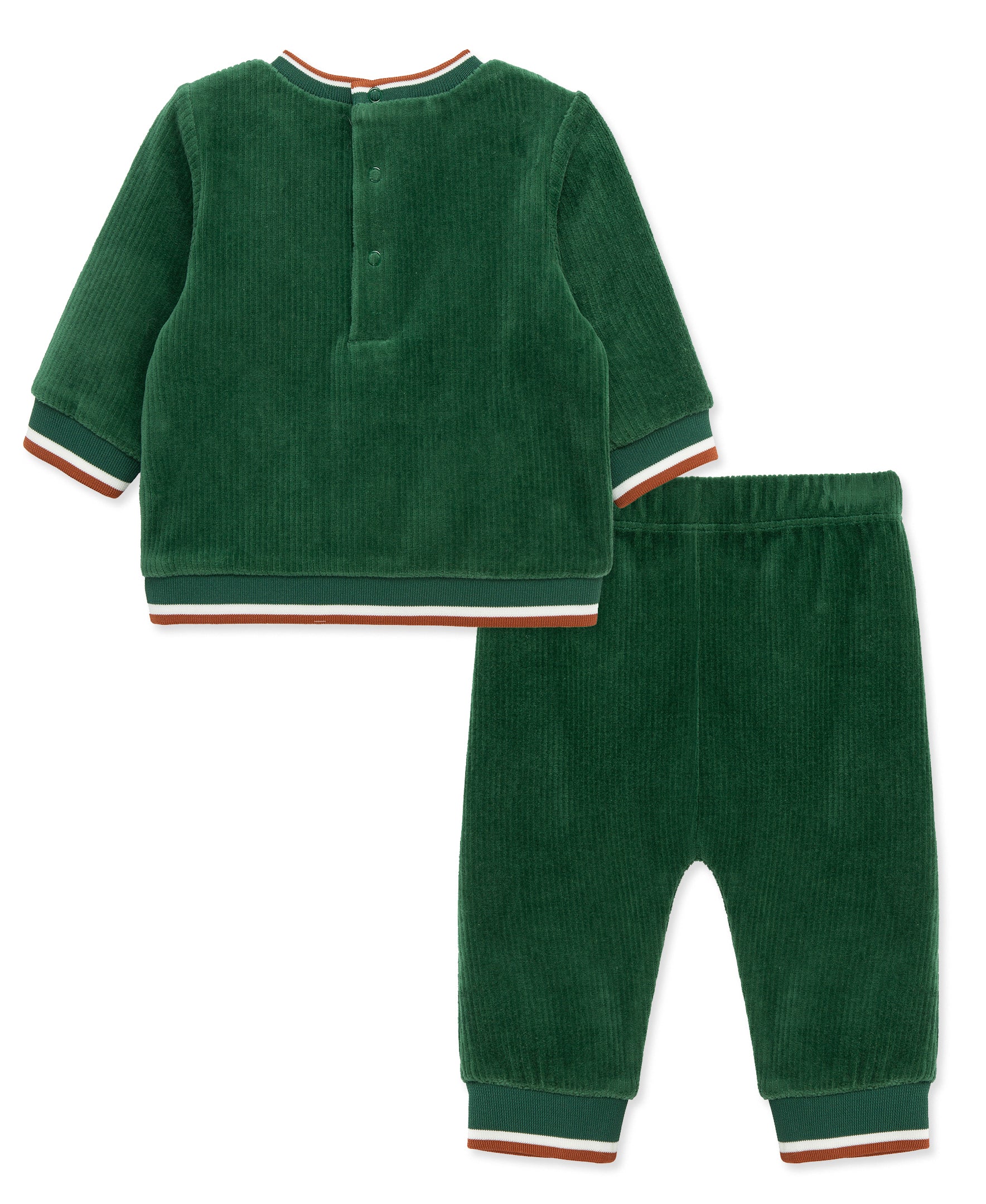 Football Velour Jogger Set (3M-12M) - Little Me