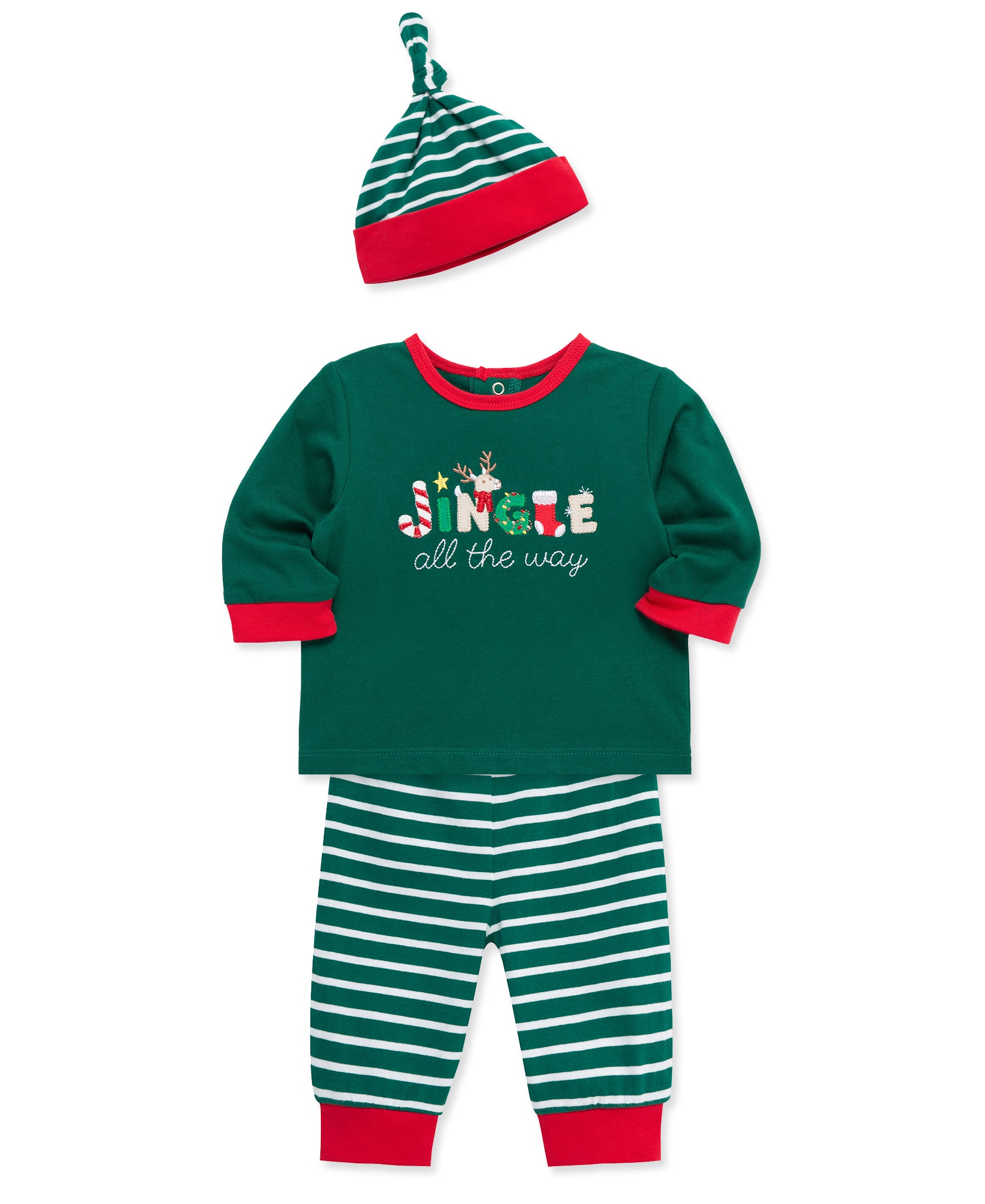 "Jingle all the way" Jogger Set (3M-12M) - Little Me