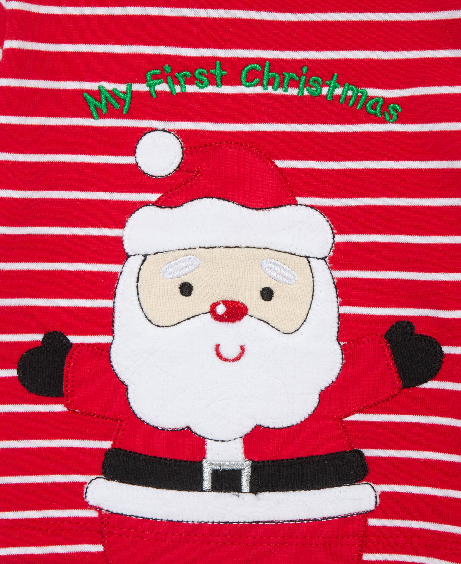 "My First Christmas" Santa Jogger Set (3M-12M) - Little Me