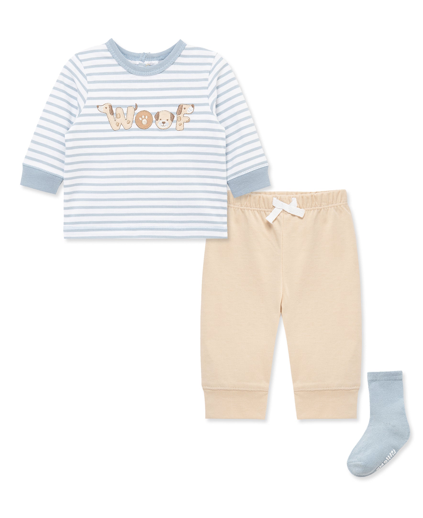 Woof Jogger & Sock Set (12M-24M) - Little Me