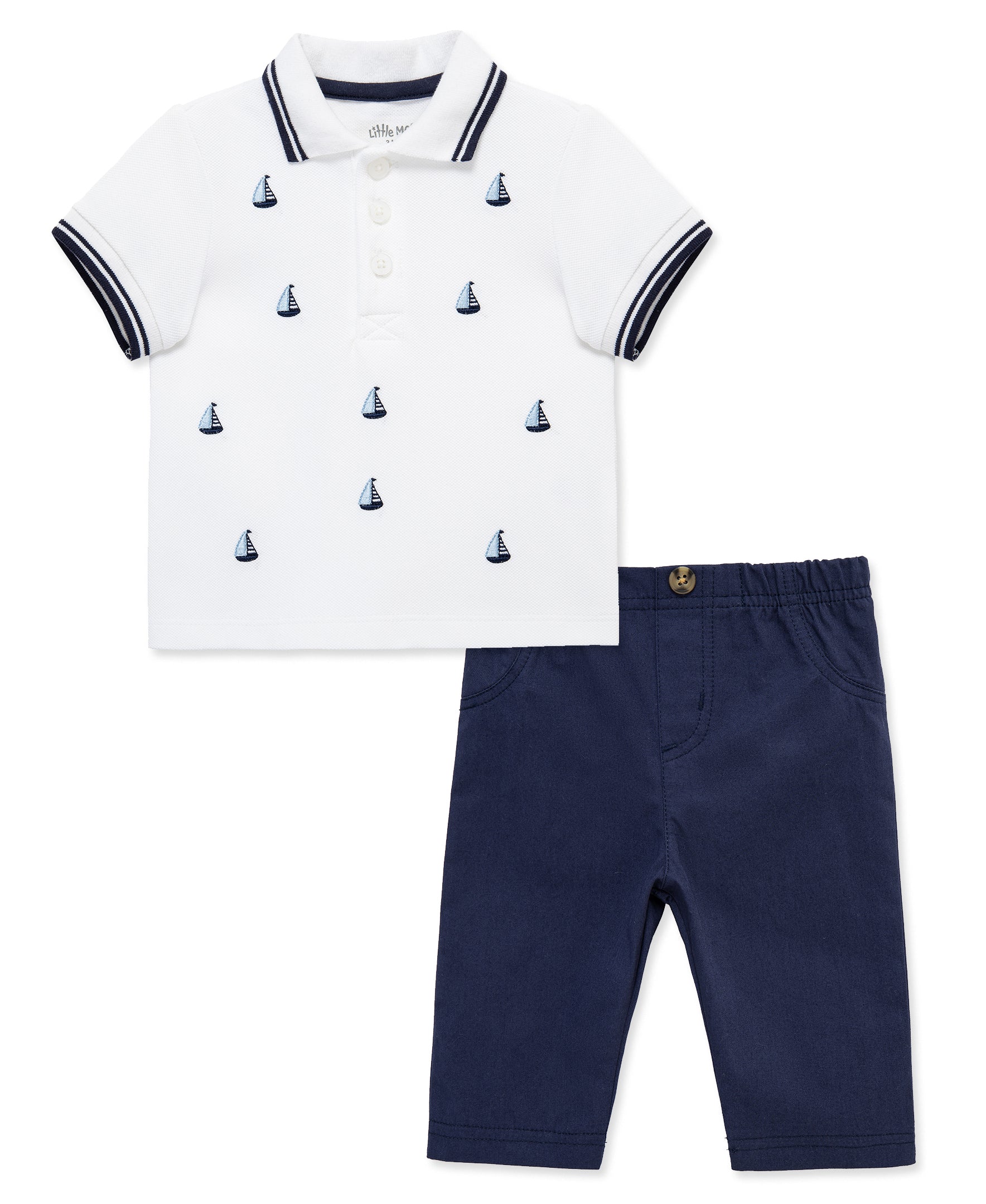 Sailboats Polo & Pant Set - Little Me