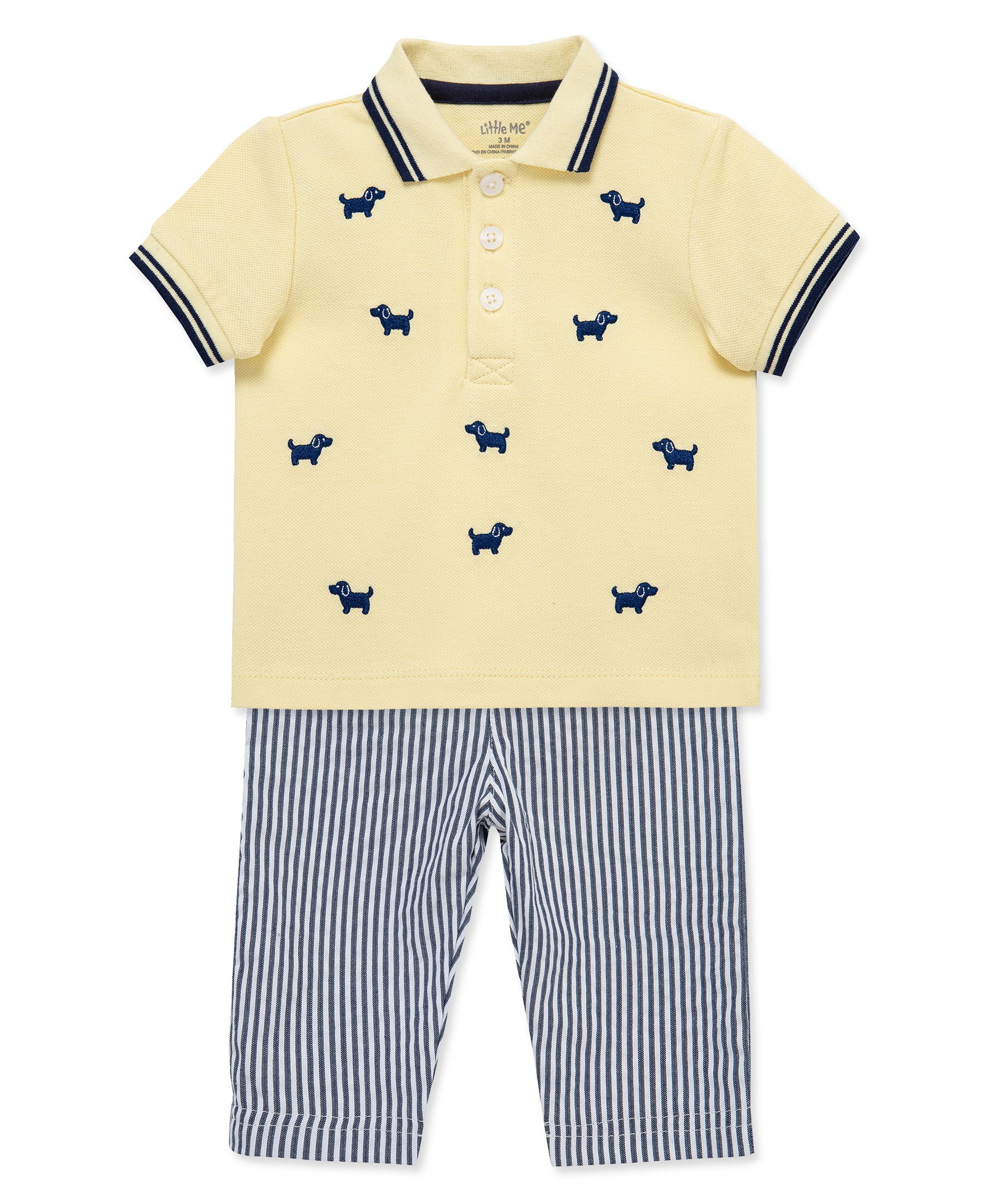 Puppies Polo & Pant Set - Little Me