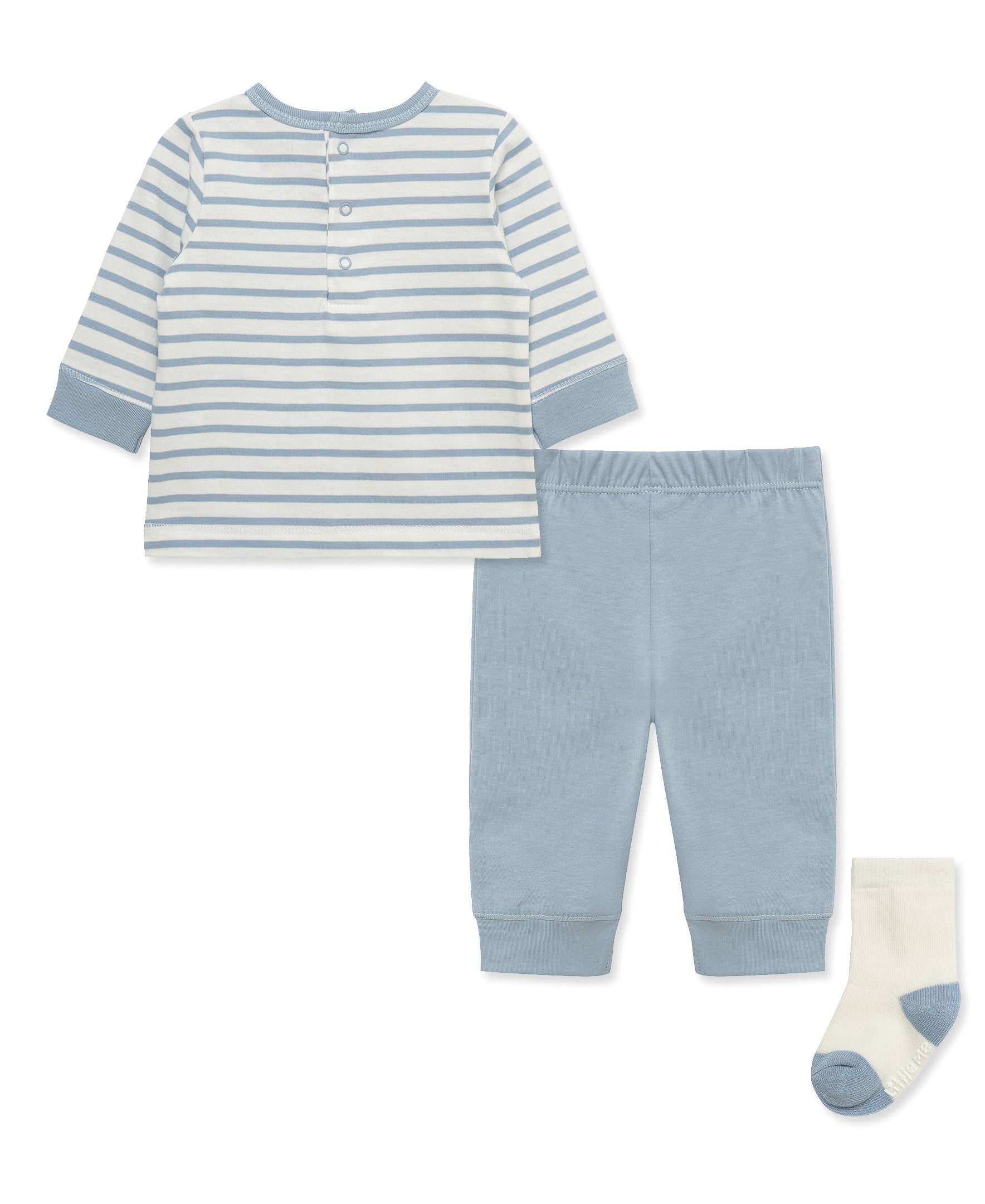 Puppies Jogger & Sock Set (3M-12M) - Little Me